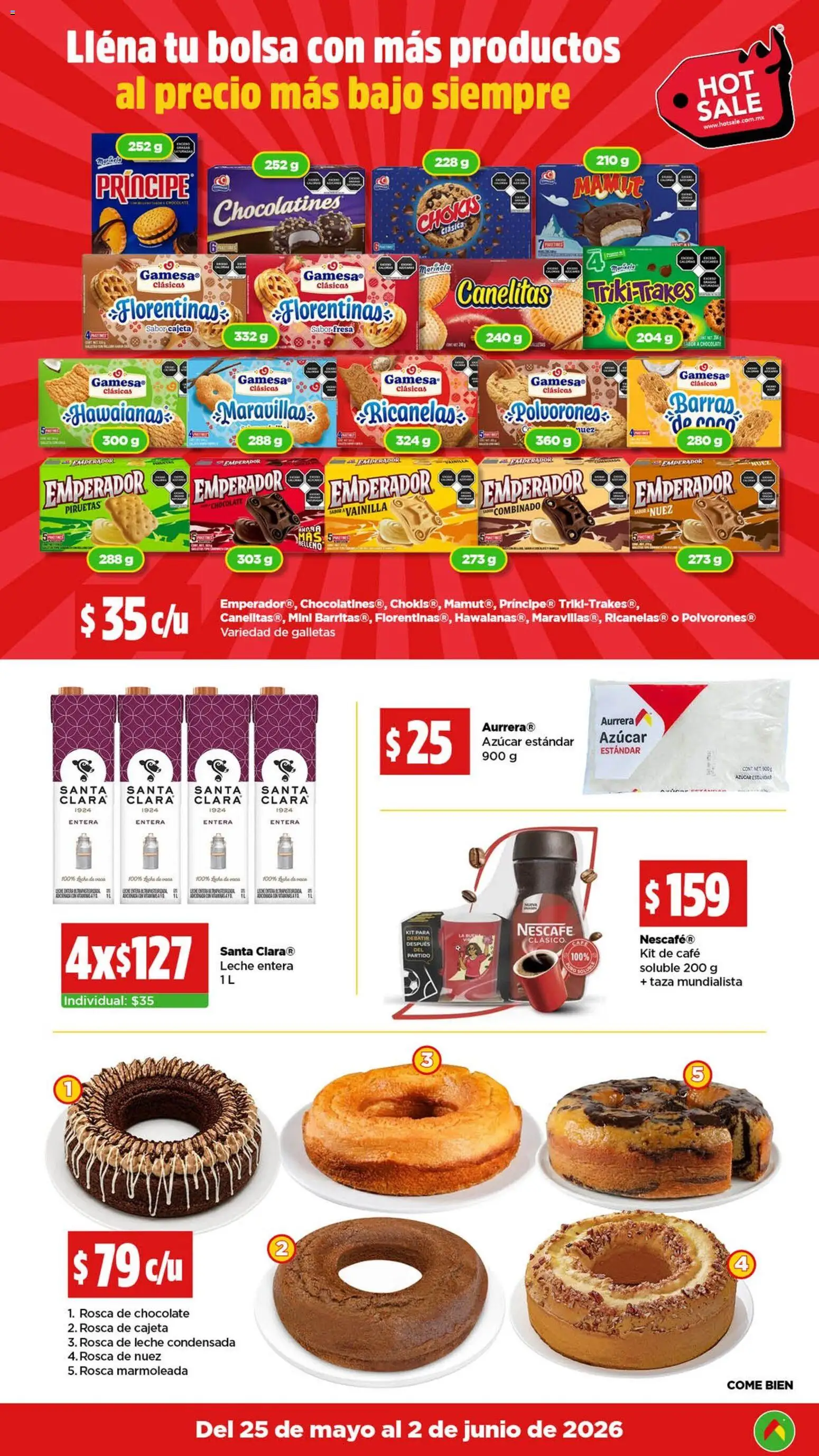 Nuevas ofertas de Bodega Aurrerá válidas en toda la República Mexicana desde el 25.05.2026. ¡Encuentra las mejores ofertas en Bodega Aurrerá Hot Sale! | Página: 2 | Productos: Taza, Café, Chocolate, Nuez