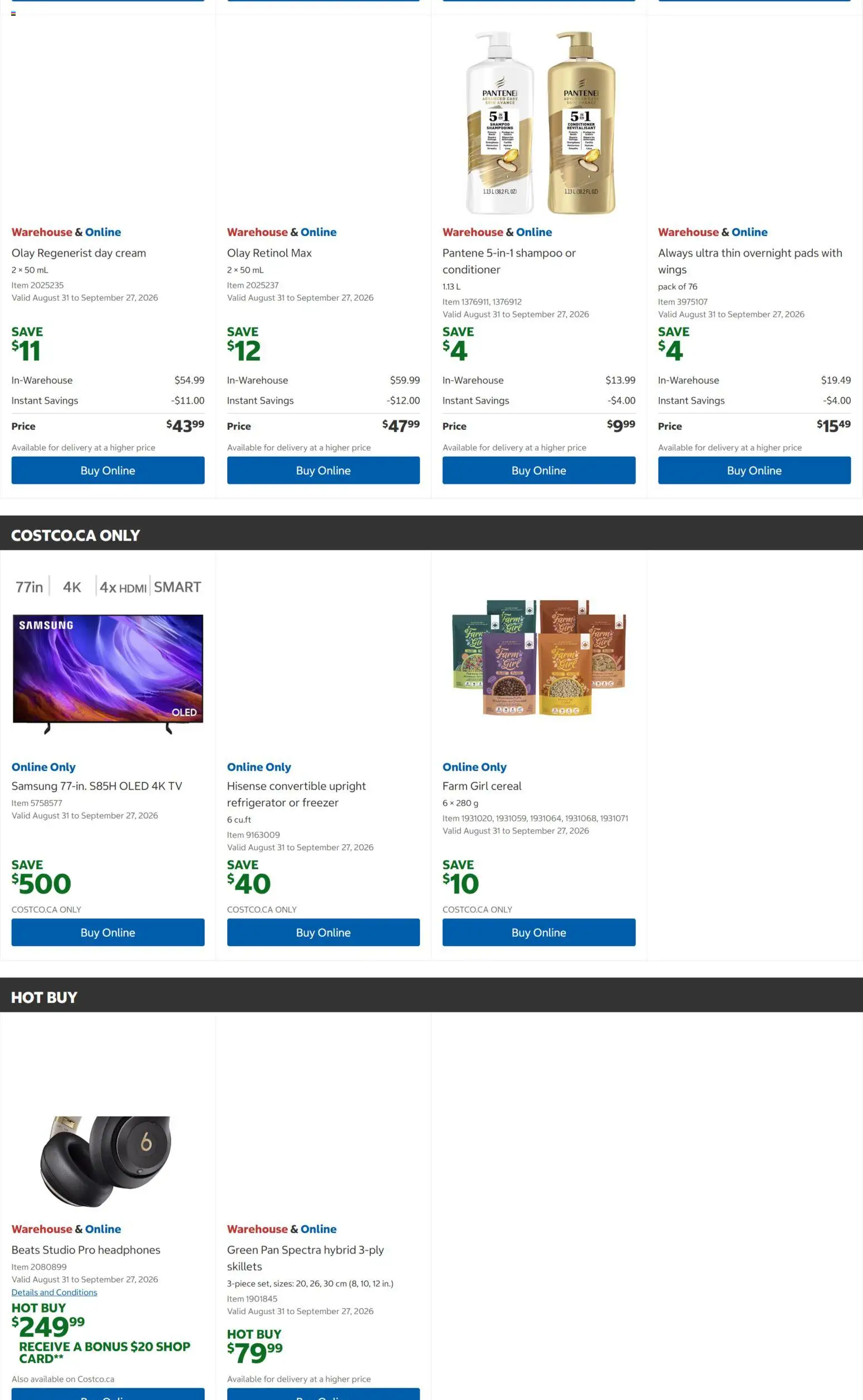 Costco flyer valid from Sep 14, 2026 | Page: 5