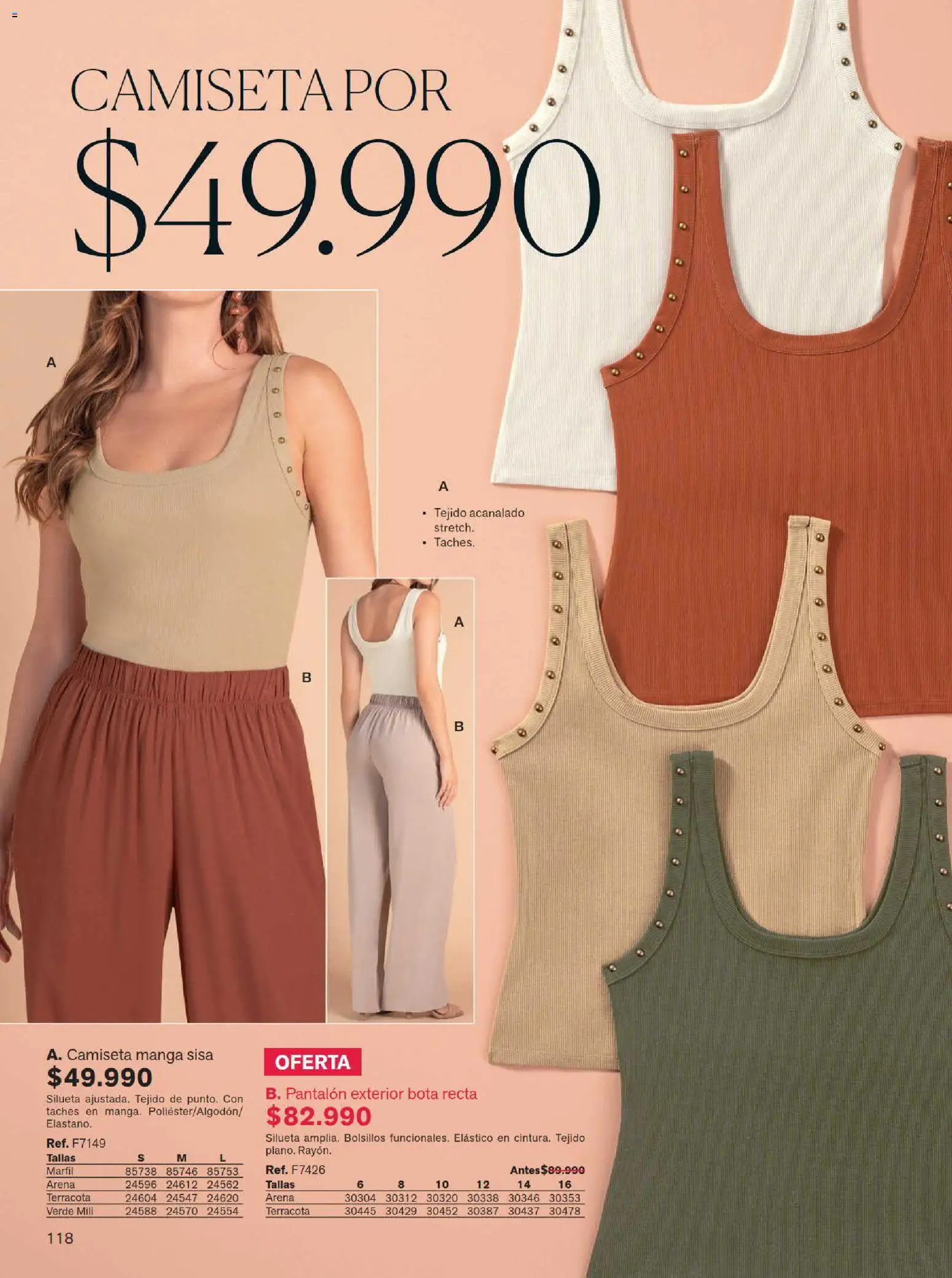 Leonisa revista - valida desde el 15/07/2026 | Página: 118 | Productos: Camiseta, Camiseta manga sisa