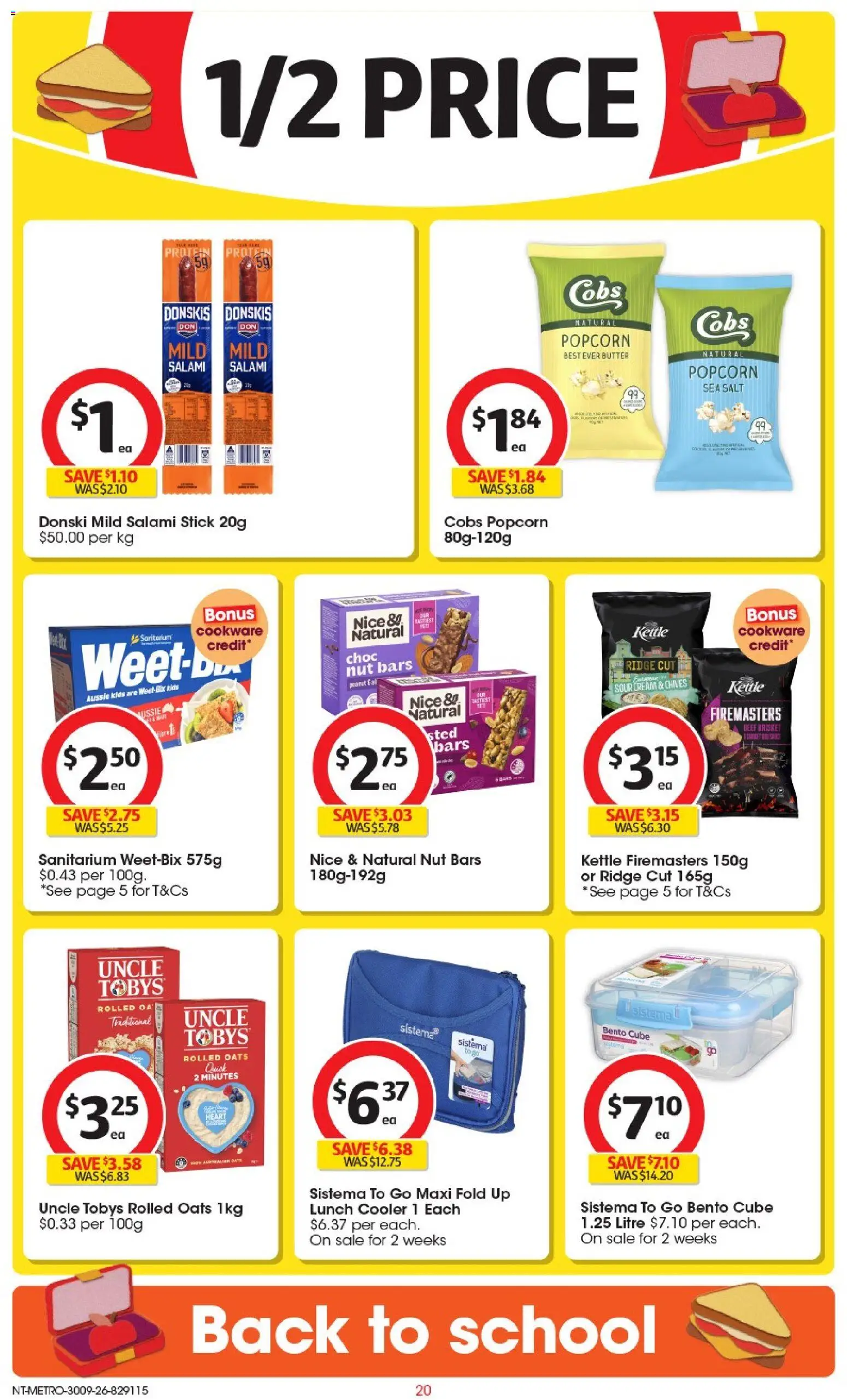 Coles catalogue - valid from 30/09/2026 | Page: 20 | Products: Butter, Protein, Sour cream, Oats