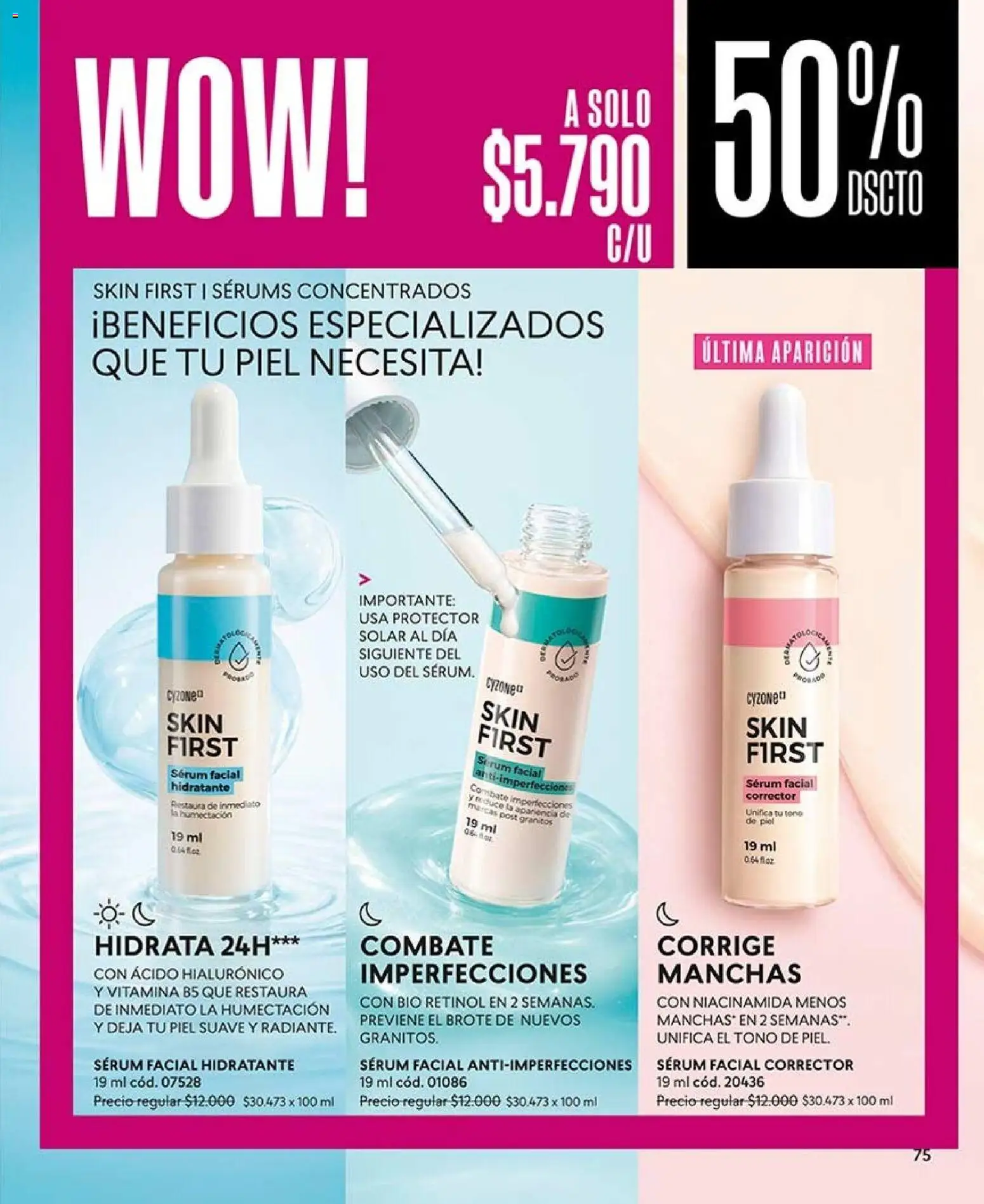Catálogo CyZone Campaña 15 │ válido desde el 06.09.2026 | Página: 87 | Productos: Protector solar, Corrector, Serum