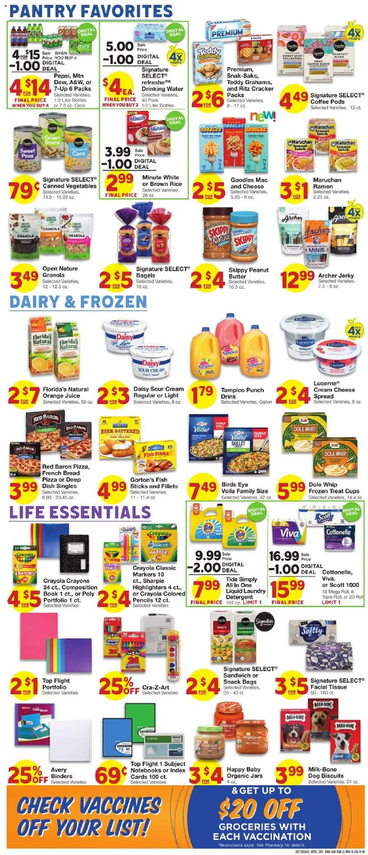 United Supermarkets Weekly Ad - valid from 08/12/2026 | Page: 4 | Products: Skillet, Jerky, Bread, Fish