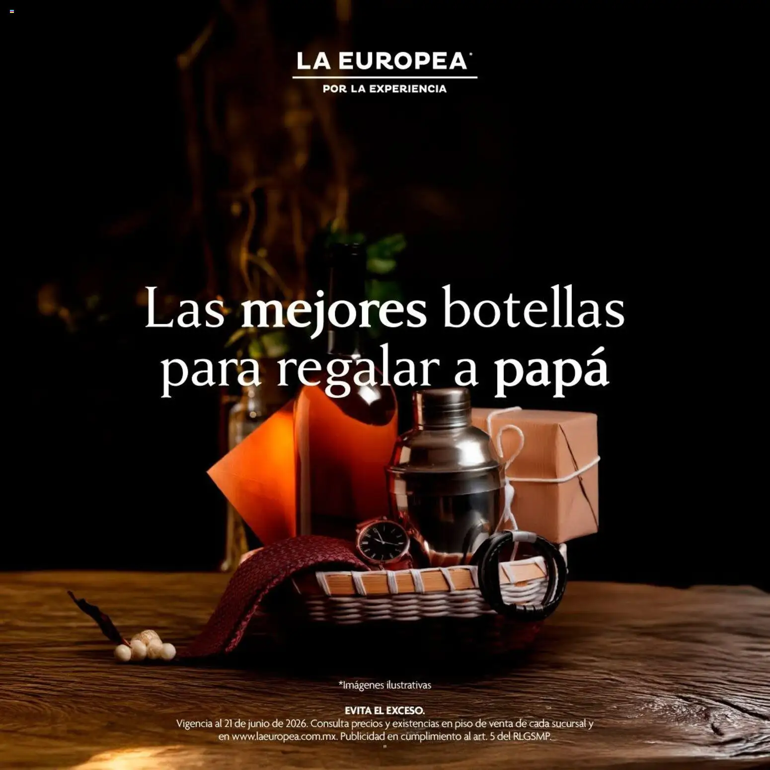 La Europea catálogo Las mejores botellas para regalar a papá (17/06/2026 - 21/06/2026) — page 0