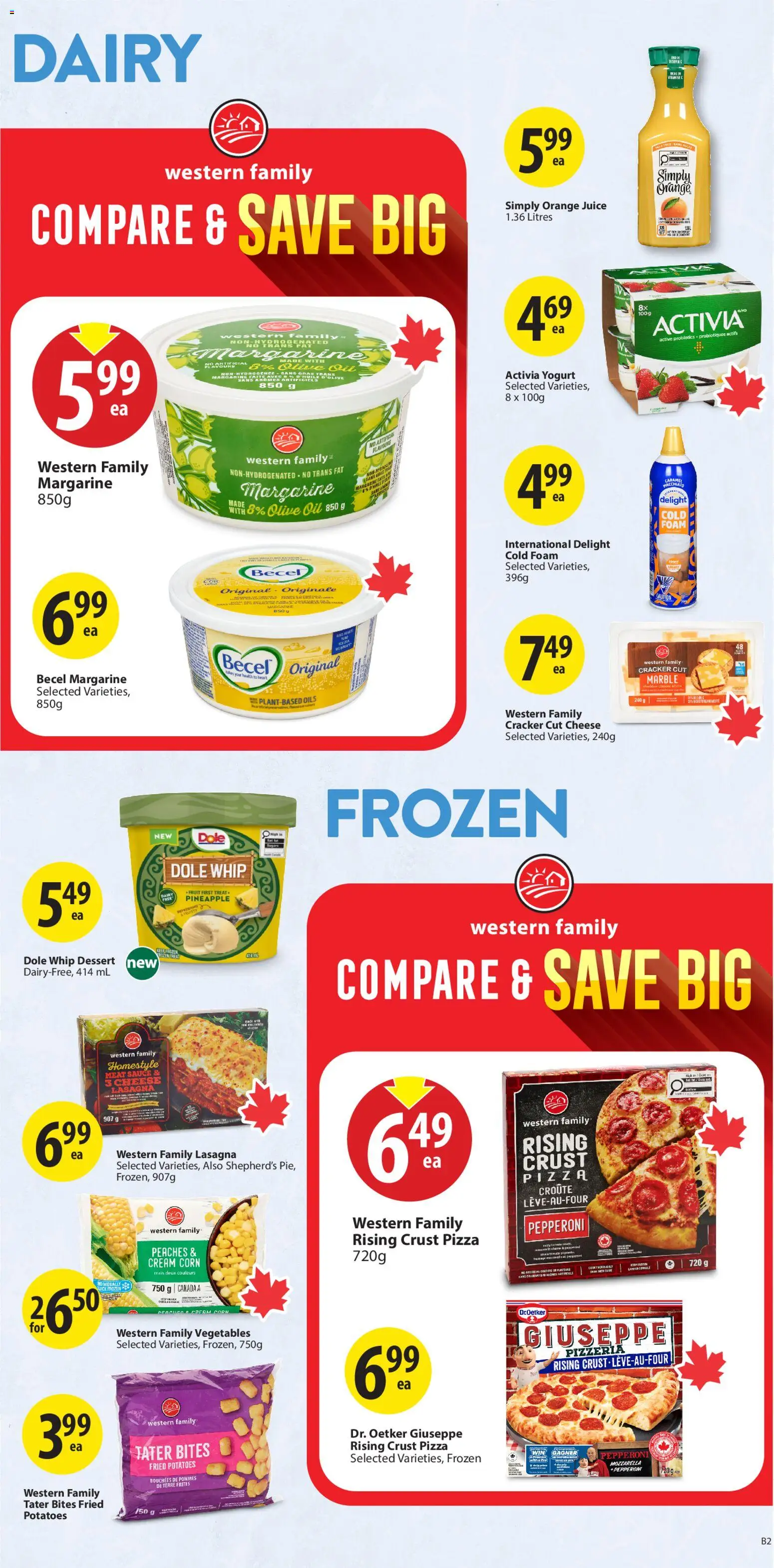 Save on foods flyer valid from 07.05.2026 | Page: 24 | Products: Pineapple, Cream, Potatoes, Pizza