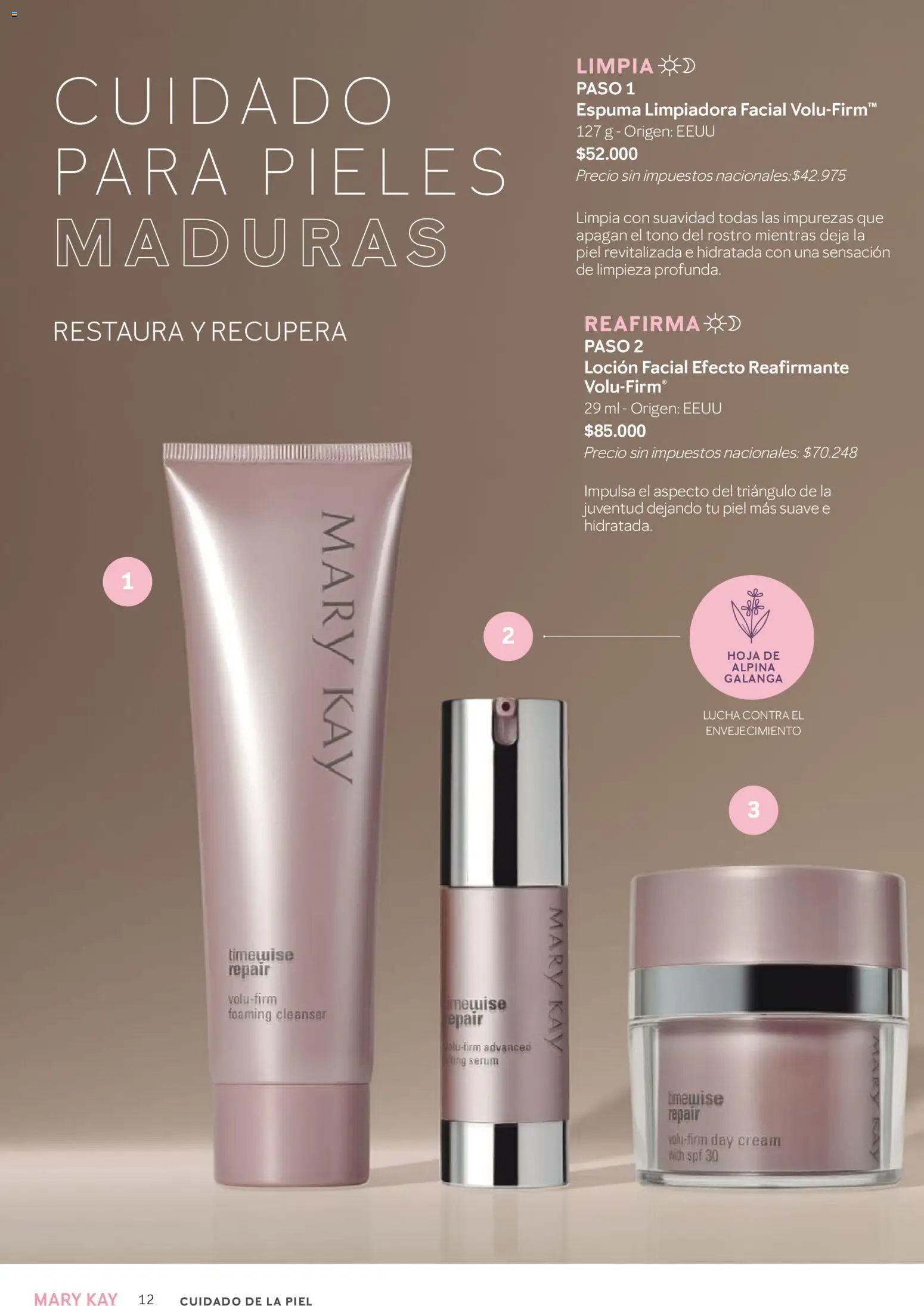 Mary Kay - Look Invierno 2026 │ válido desde el 01/07/2026 | Página: 12 | Productos: Serum, Loción, Espuma