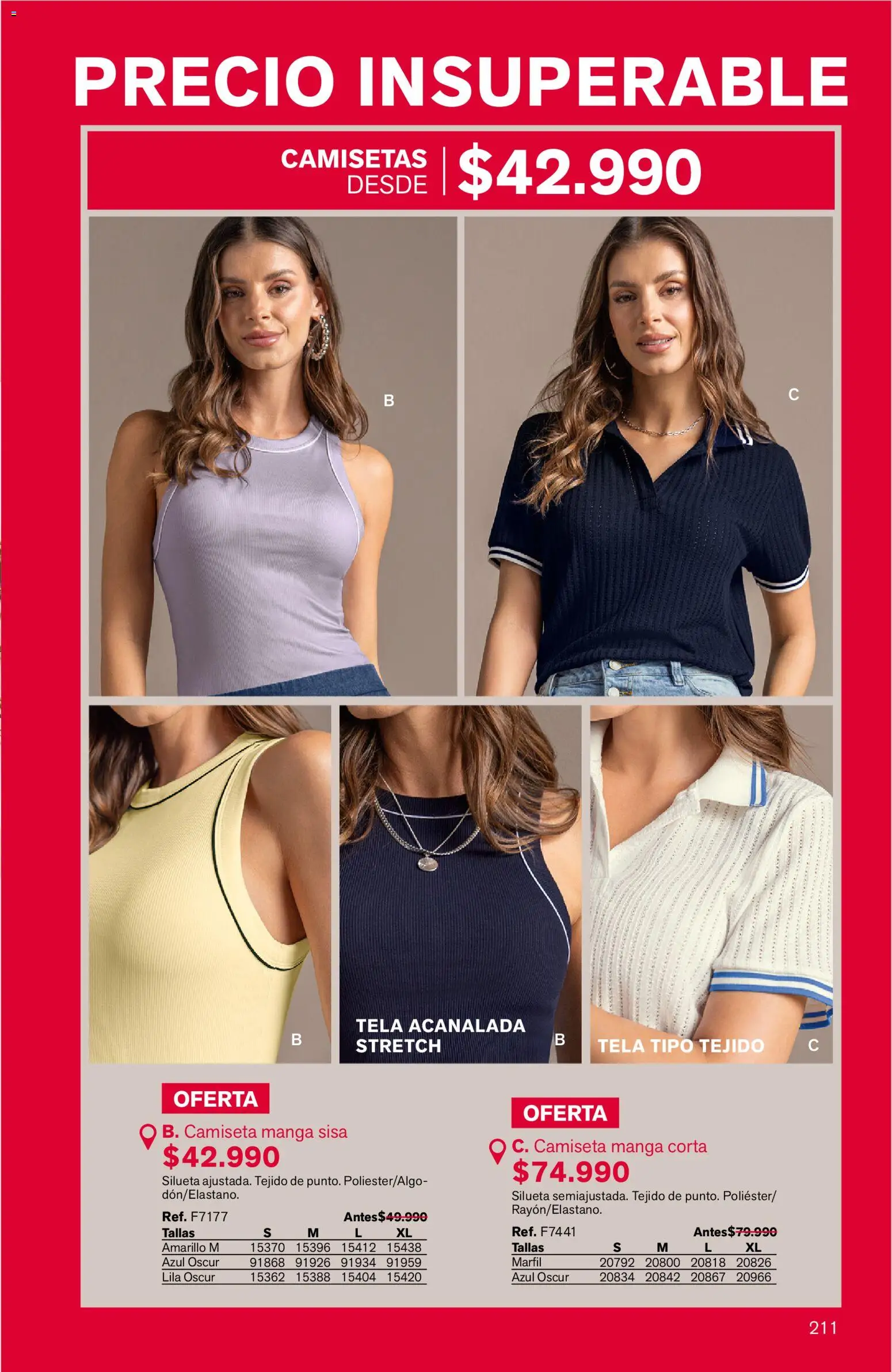 Leonisa revista - valida desde el 24/08/2026 | Página: 211 | Productos: Camiseta, Camiseta manga sisa