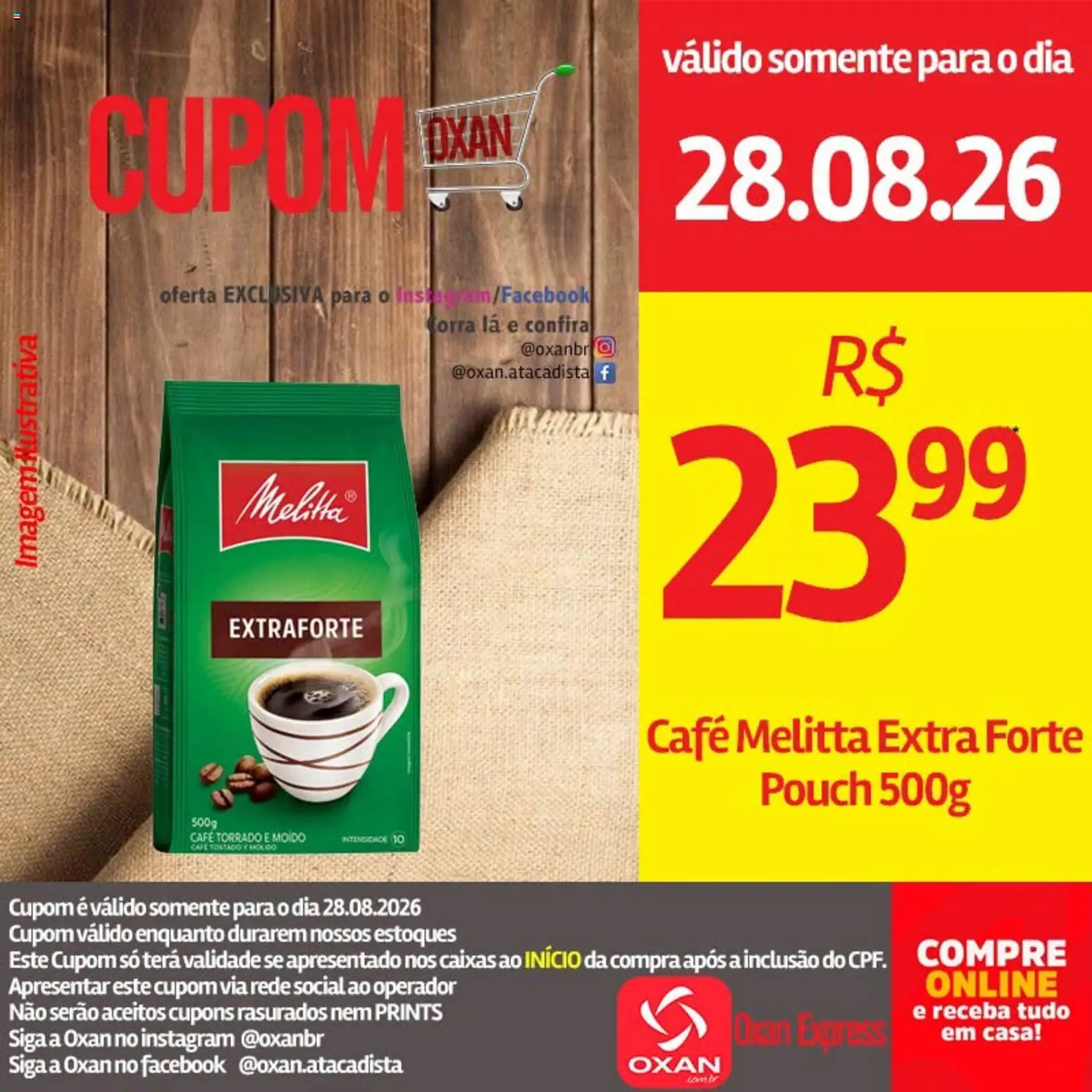 Oxan Atacadista Folheto - válido de 28/08/2026 | Página: 9 | Produtos: Café