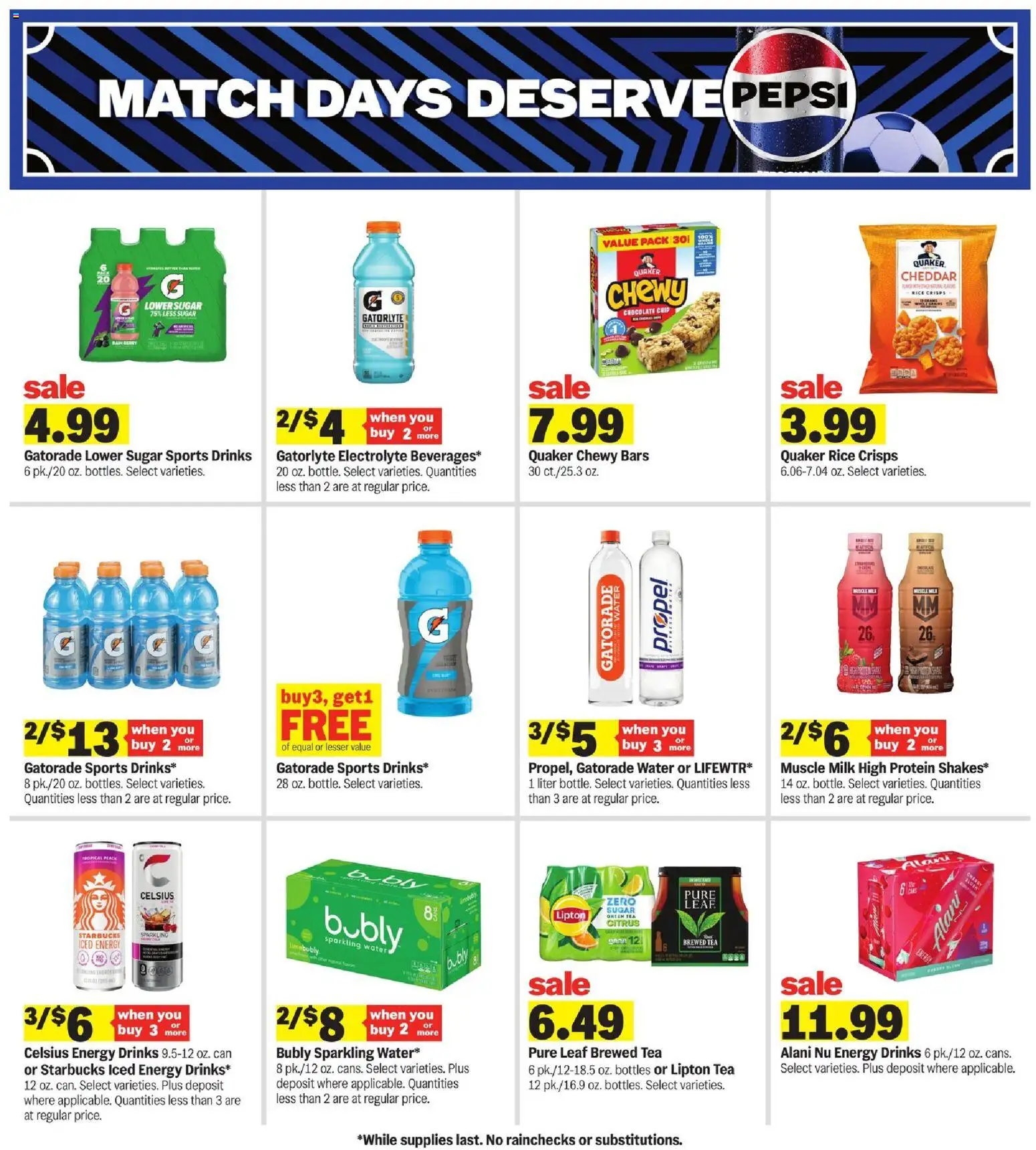 Meijer Weekly Ad - valid from 07/15/2026 | Page: 37 | Products: Protein, Water, Chocolate Chip, Pepsi