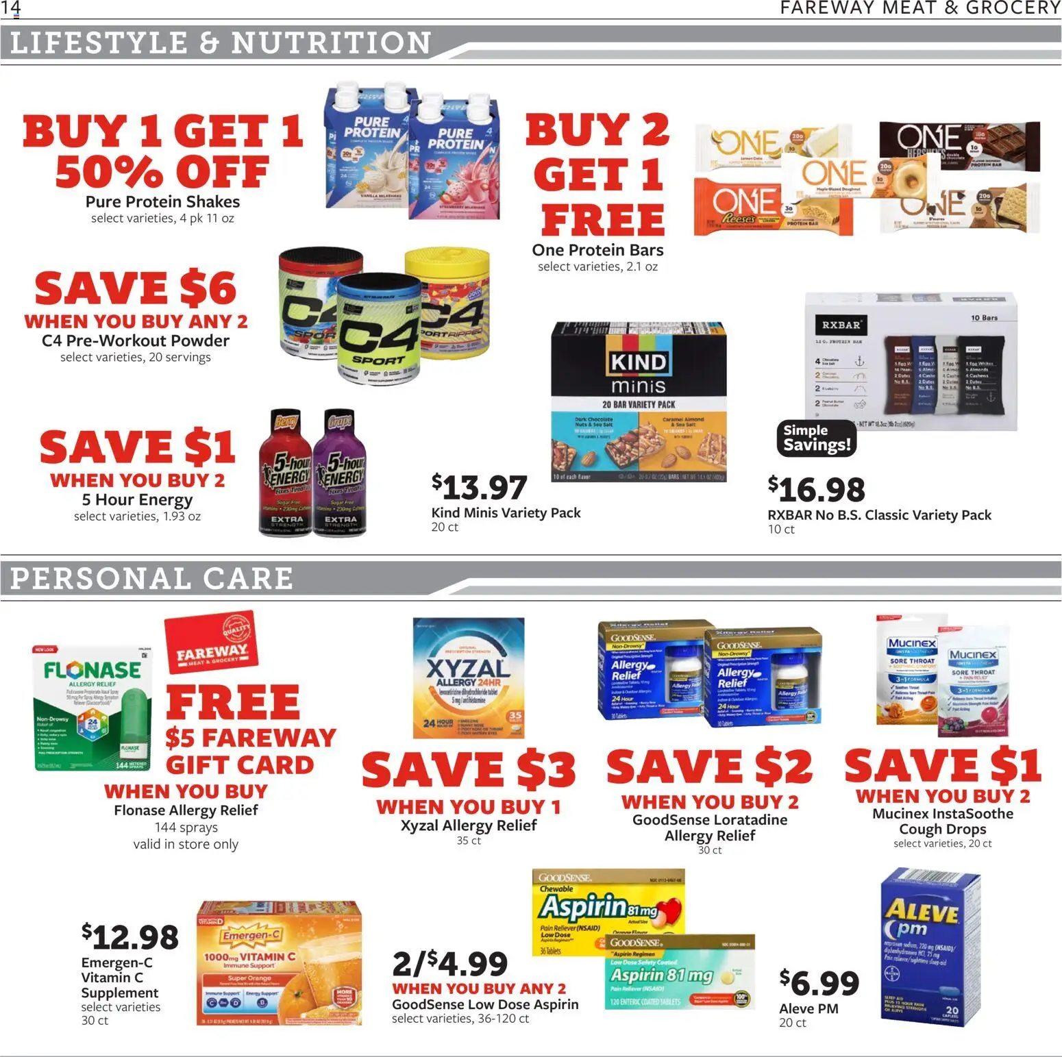 Fareway Weekly Ad - valid from 07/20/2026 | Page: 14 | Products: Powder, Salt, Sugar, Date
