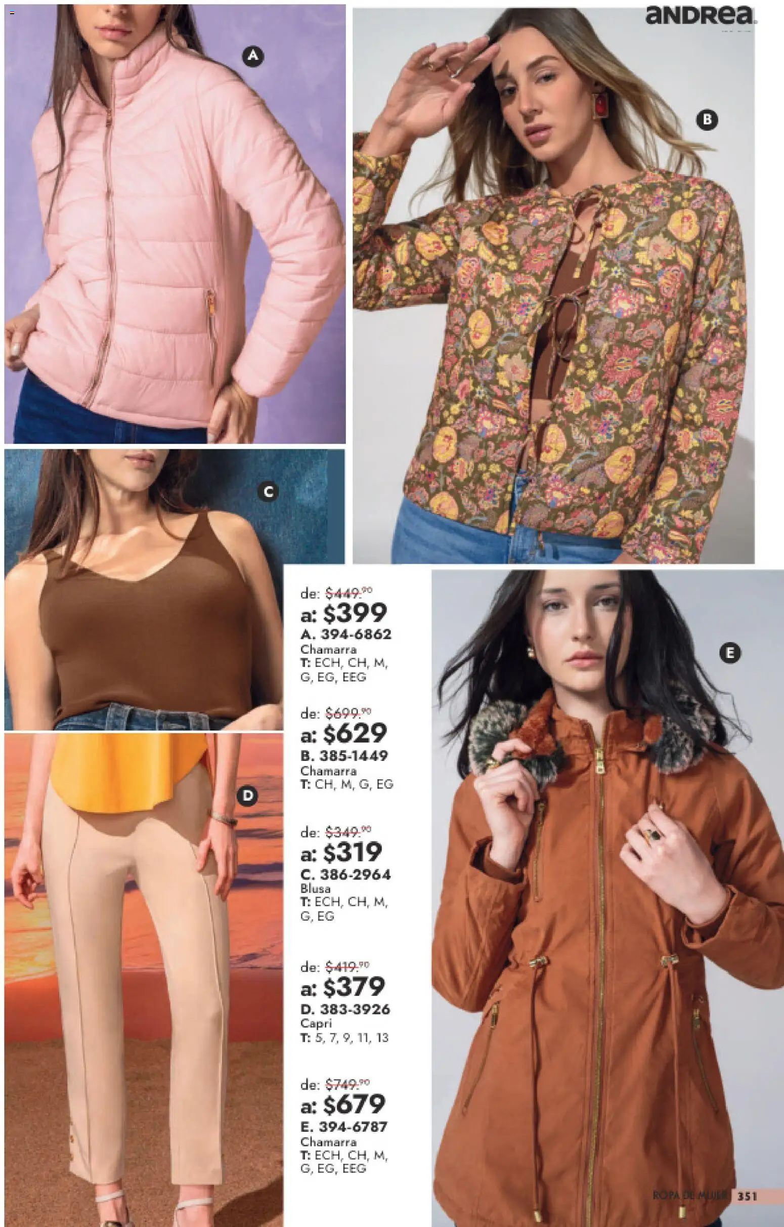 Nuevas ofertas de Andrea válidas en toda la República Mexicana desde el 26/07/2026. ¡Encuentra las mejores ofertas en Andrea catálogo Outlet! | Página: 351