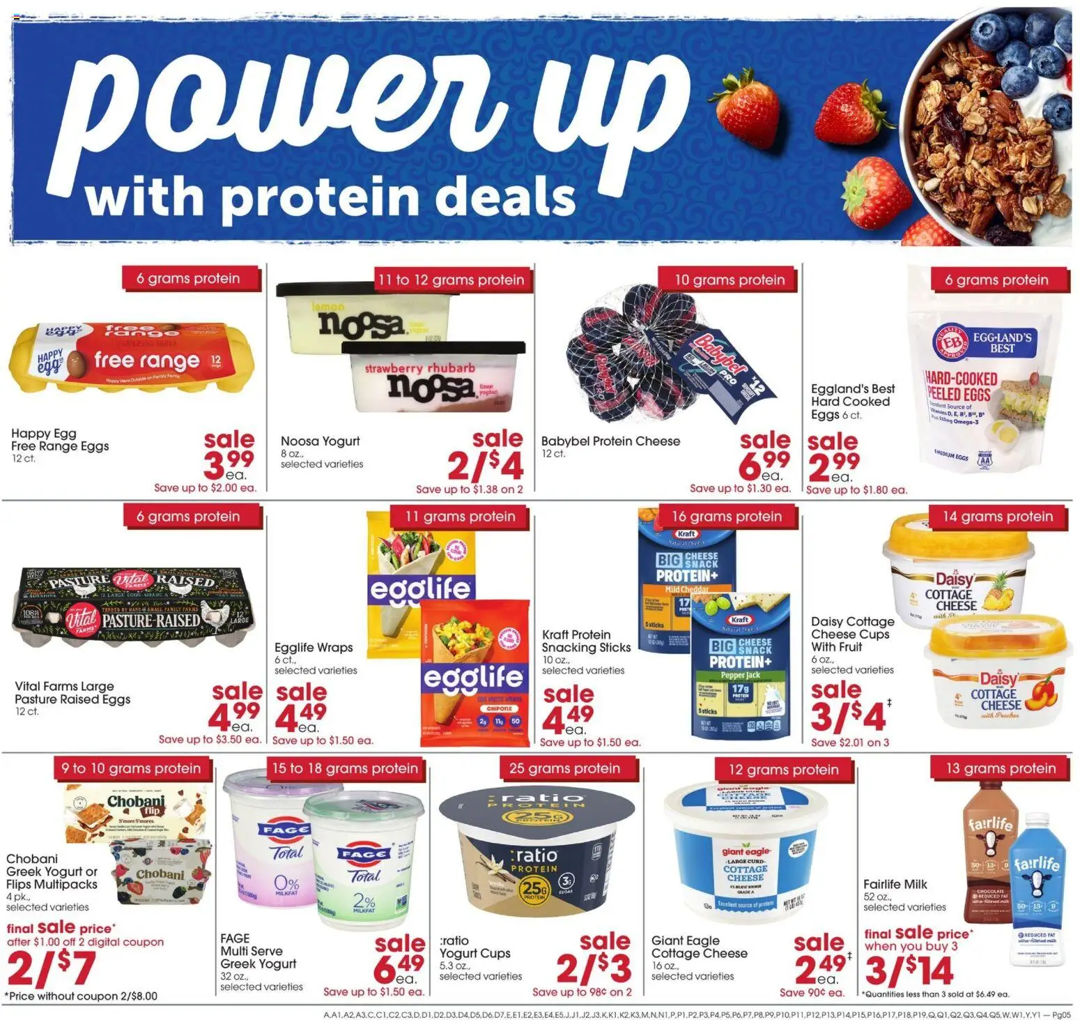 Giant Eagle Weekly Ad - valid from 07/23/2026 | Page: 5 | Products: Milk, Yogurt, Eggs, Sugar