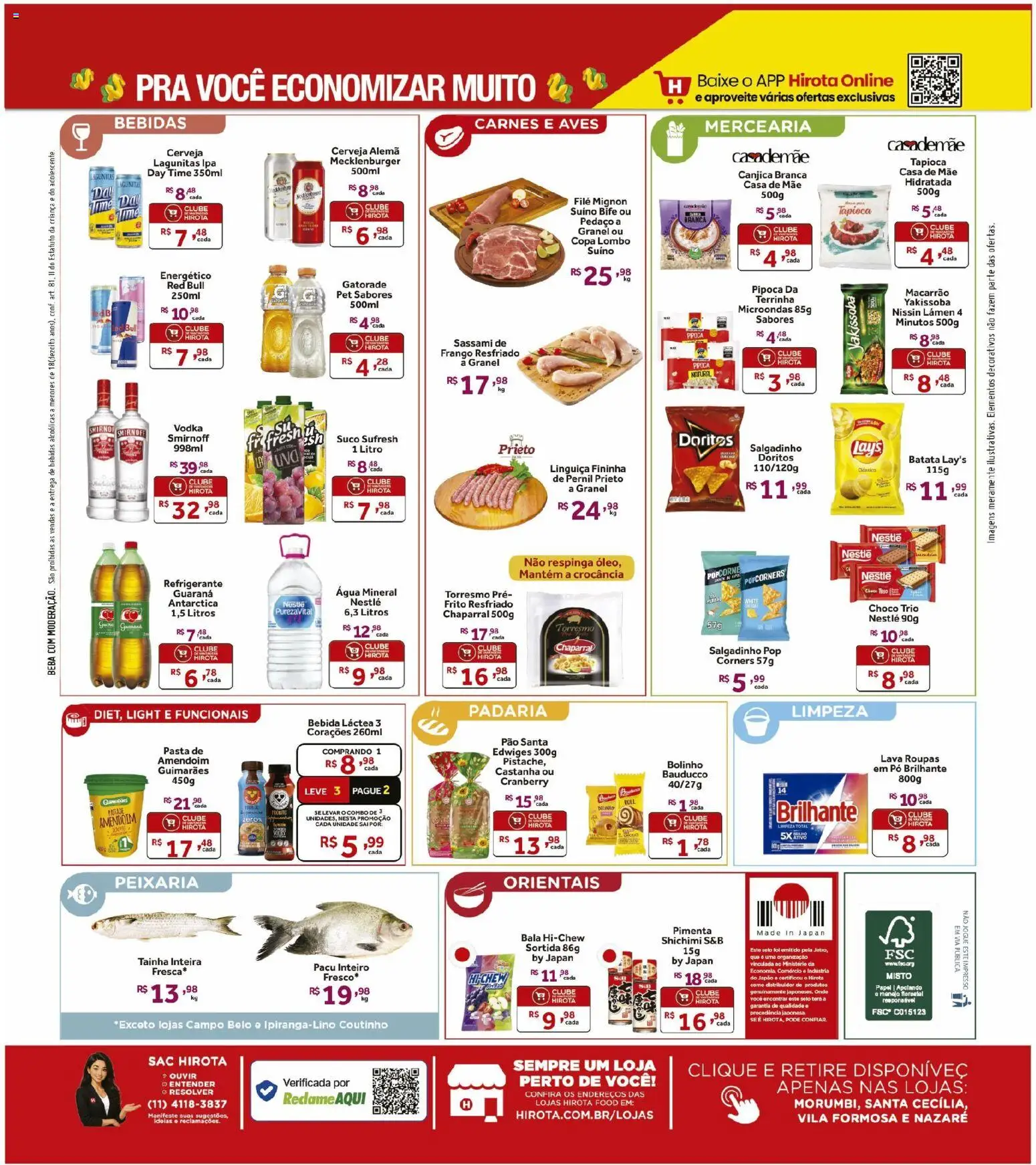 Hirota Food Folheto - válido de 17/07/2026 | Página: 2 | Produtos: Energético, Pernil, Pasta, Copa