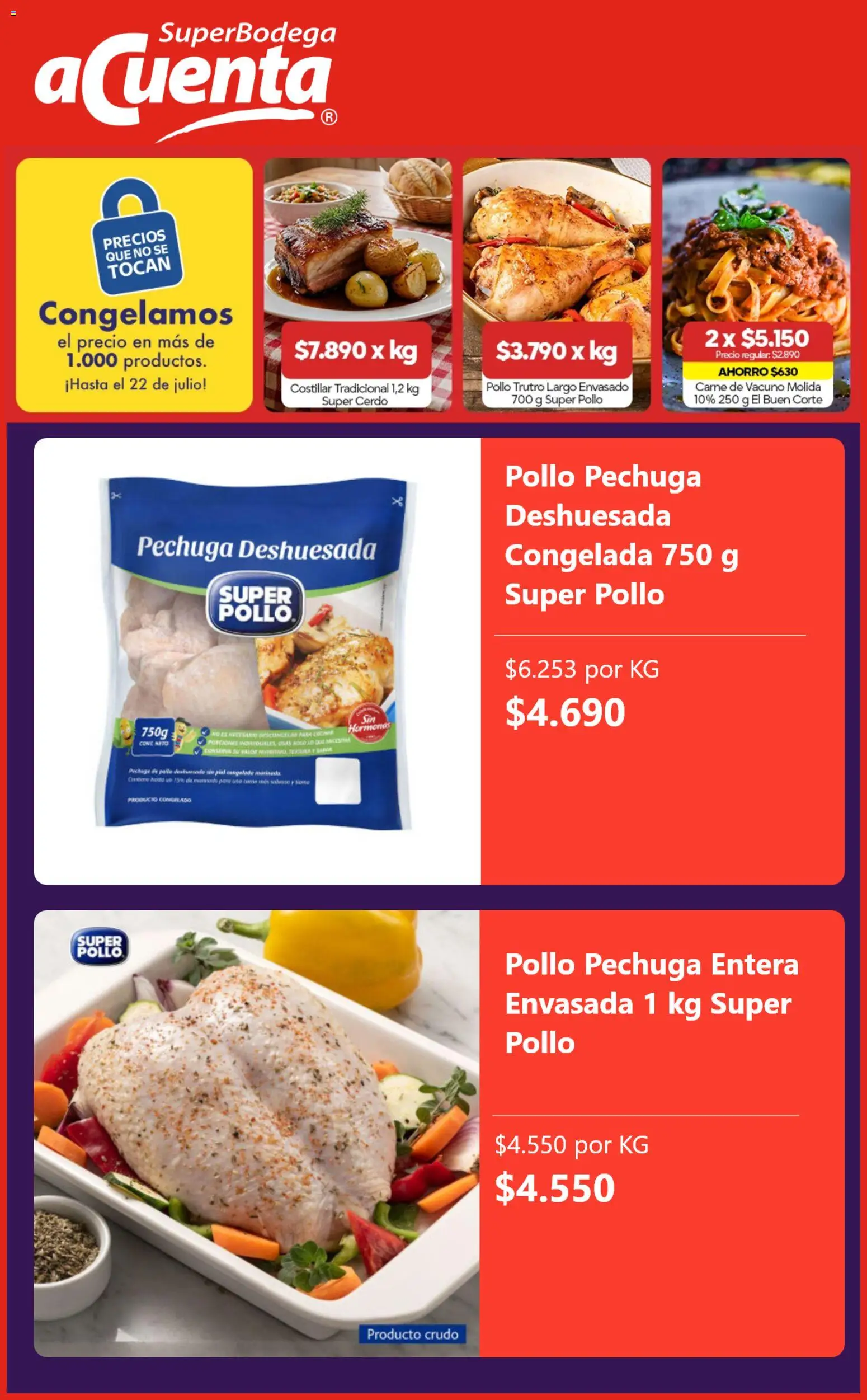 Super Bodega aCuenta Ofertas │ válido desde el 26.05.2026 | Página: 5 | Productos: Pollo, Cerdo