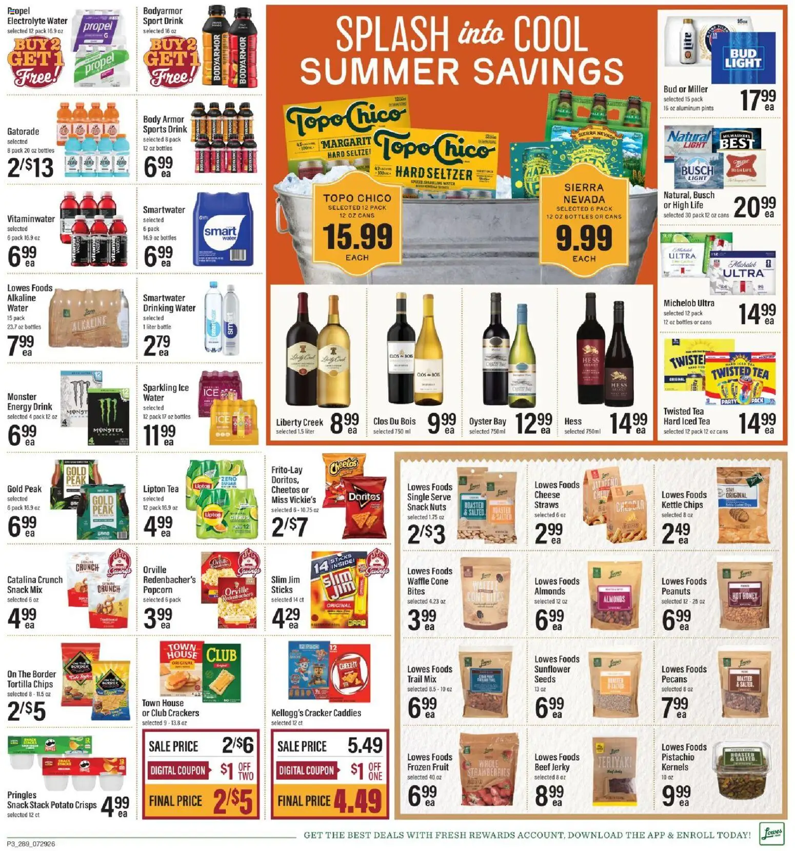 Lowes Foods Weekly Ad - GA - valid from 07/29/2026 | Page: 3 | Products: Tea, Beef, Water, Kettle