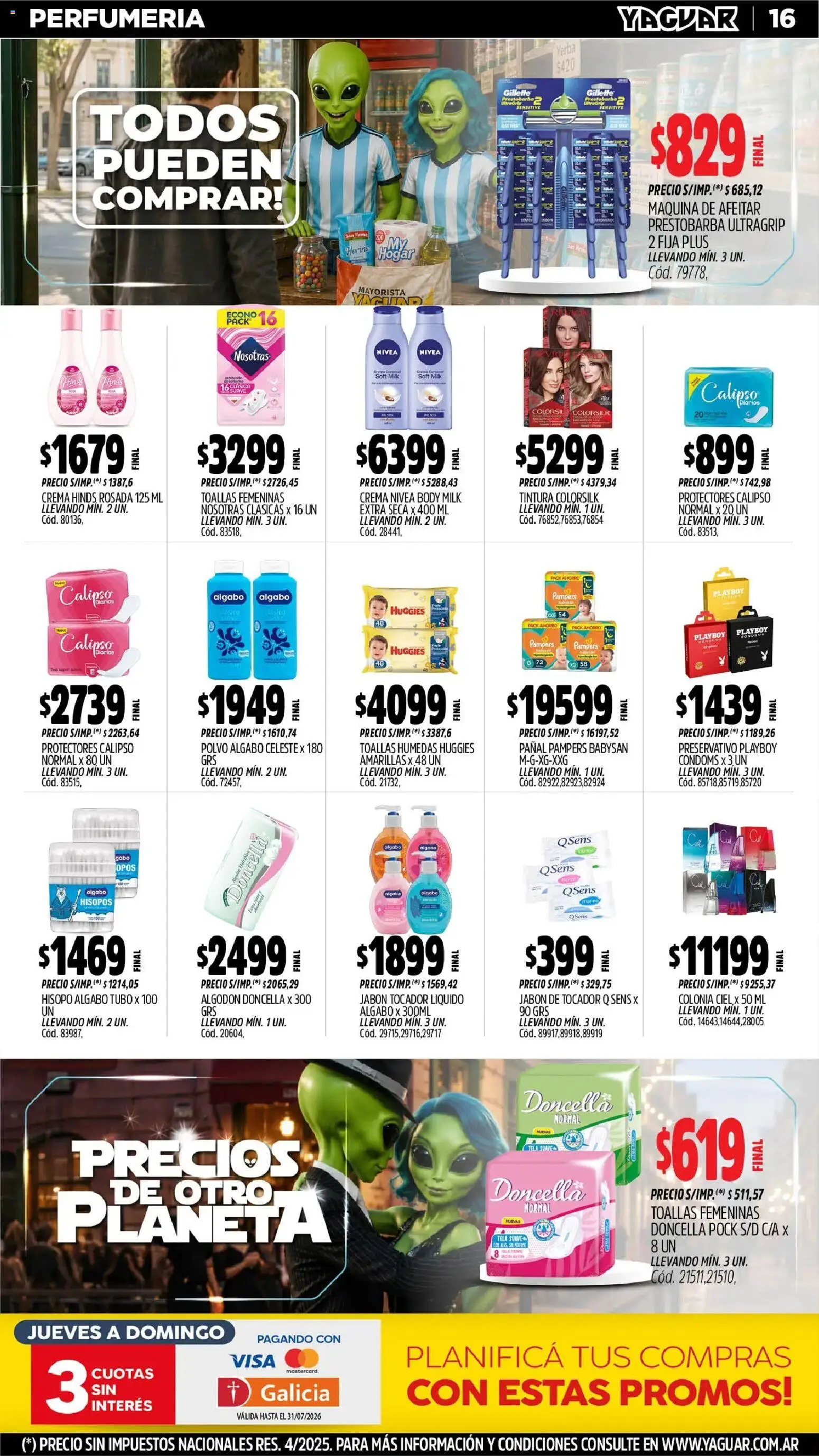 Yaguar - Oferta Semanal Neuquen │ válido desde el 29/06/2026 | Página: 17 | Productos: Body, Toallas, Harina, Tintura