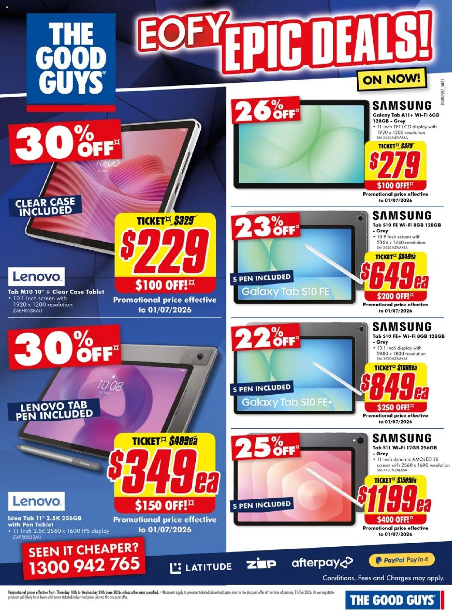 The Good Guys catalogue - valid from 18.06.2026 | Page: 14 | Products: Tablet, Case, Screen