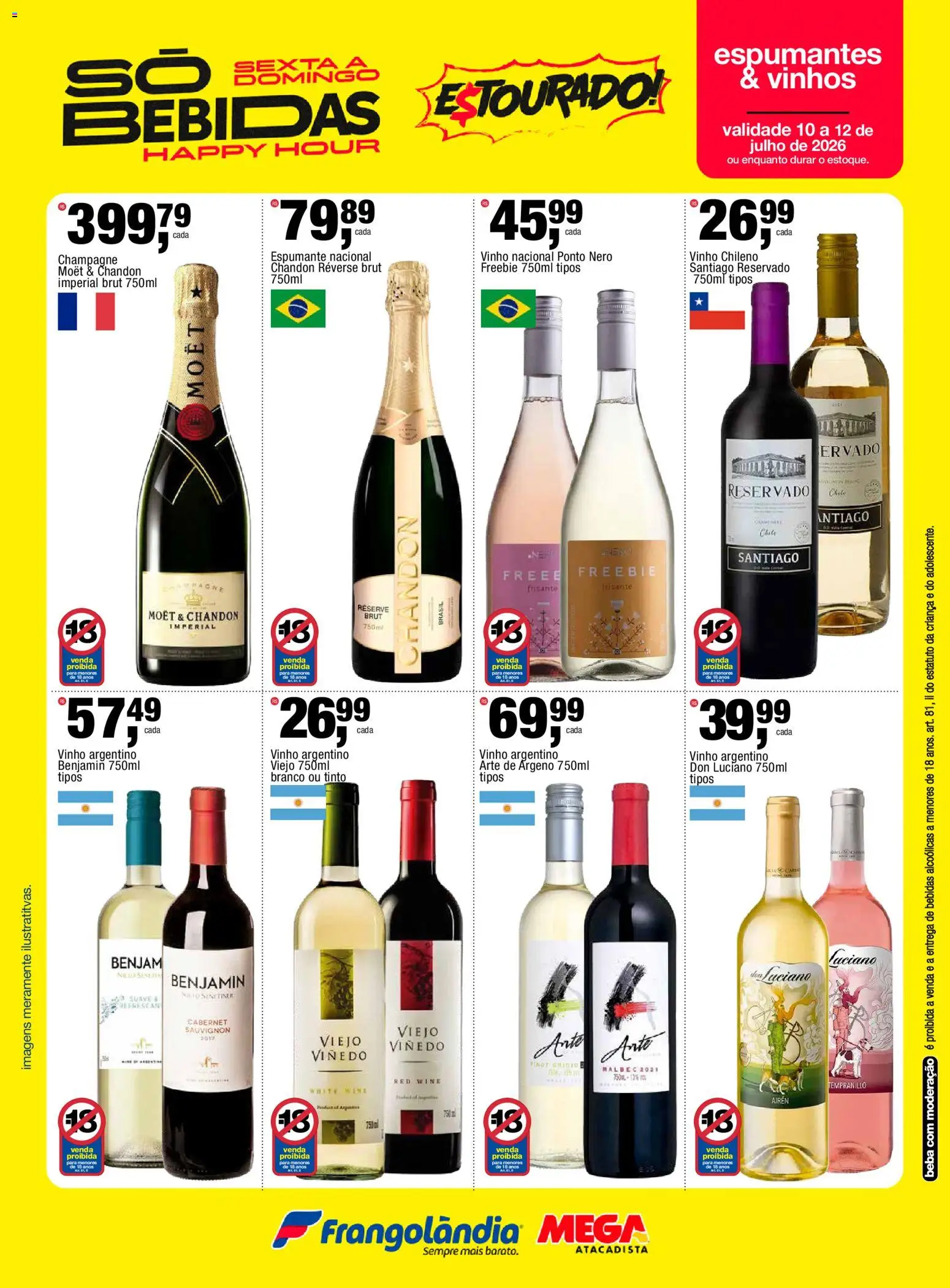 Frangolândia Folheto - válido de 09/07/2026 | Página: 7 | Produtos: Champagne, Espumante, Vinho, Benjamin