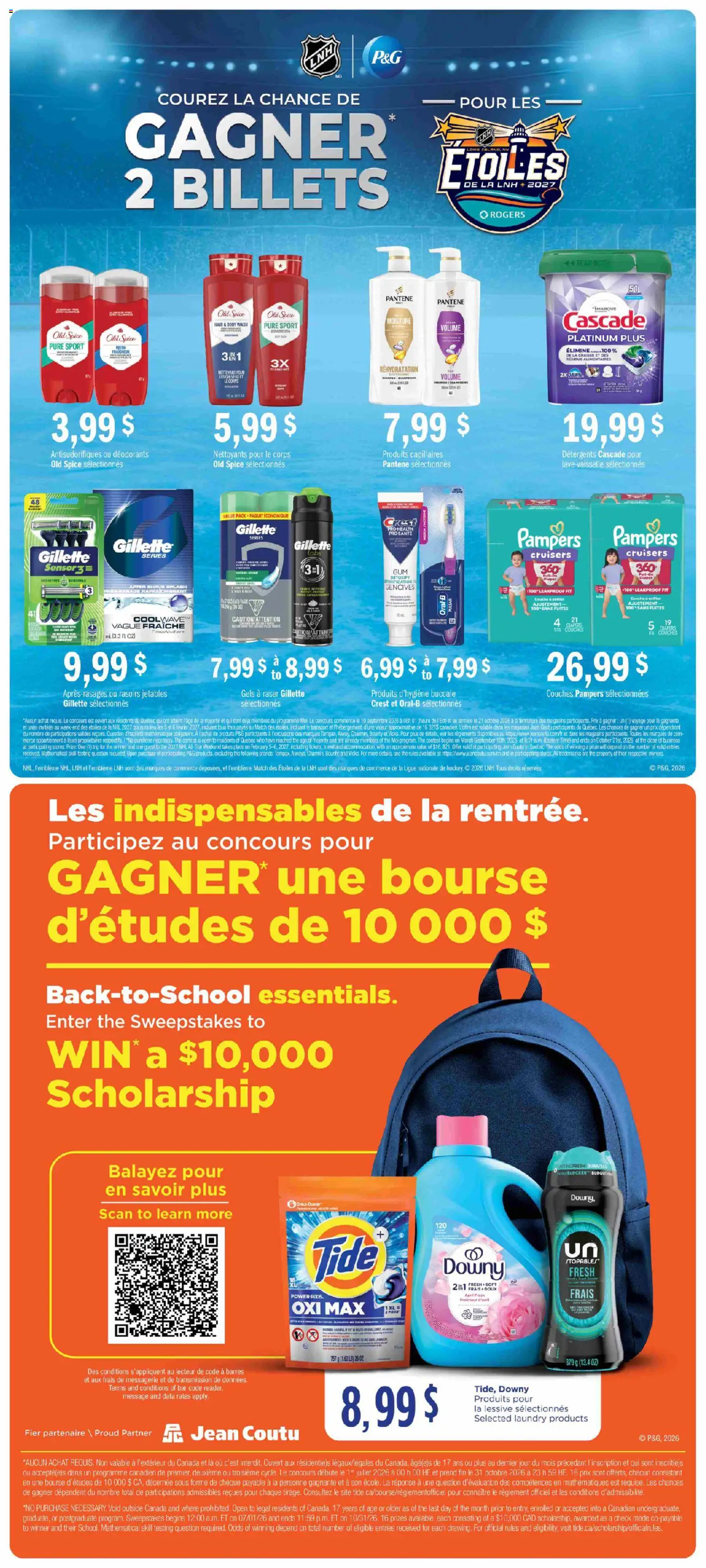 Jean Coutu flyer valid from Sep 10, 2026 | Page: 10 | Products: Diapers, Body wash