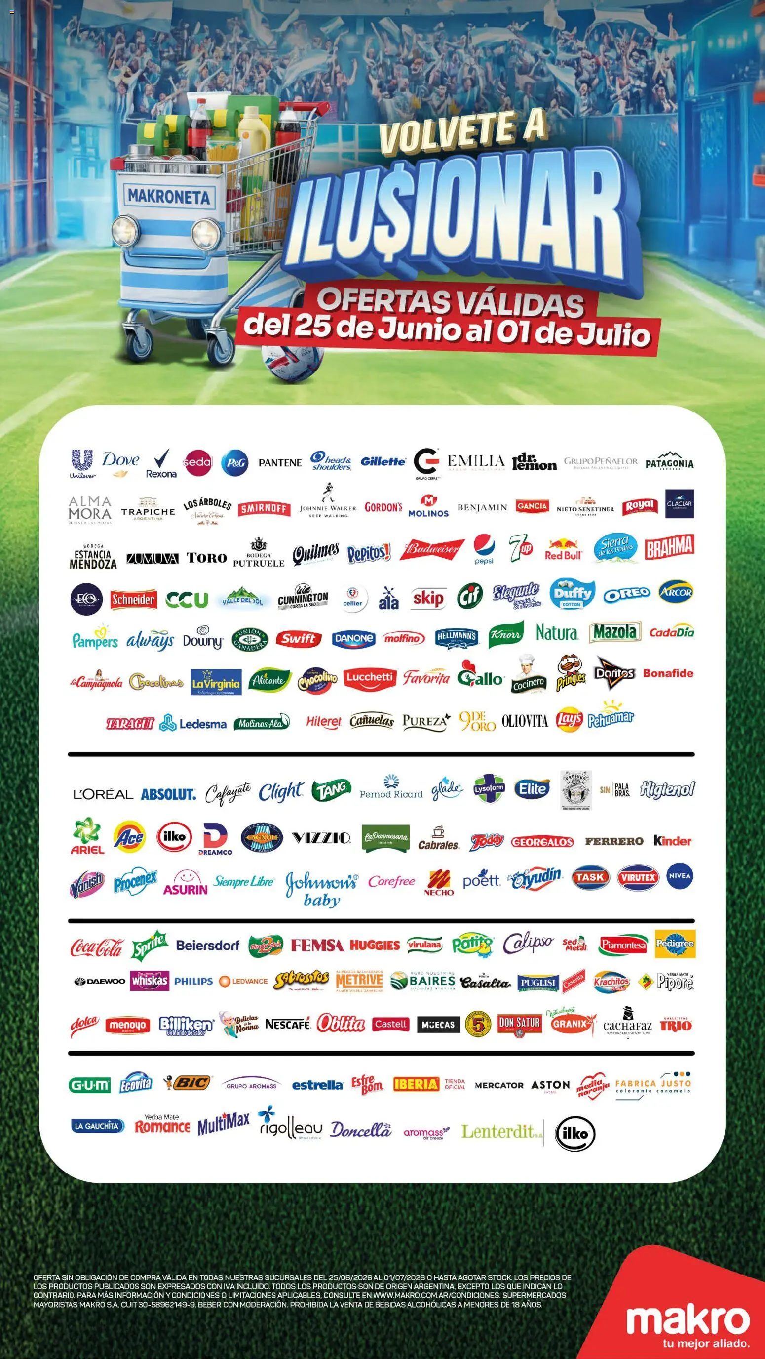 Makro ofertas Makro VOLVETE A ILUSIONAR │ válido desde el 25/06/2026 | Página: 2 | Productos: Mate, Galletitas, Yerba, Sierra