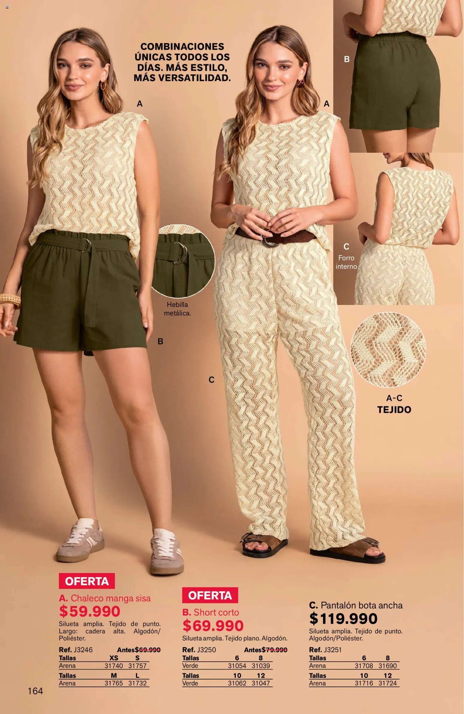 Leonisa revista - valida desde el 04.06.2026 | Página: 164 | Productos: Hebilla, Short, Chaleco