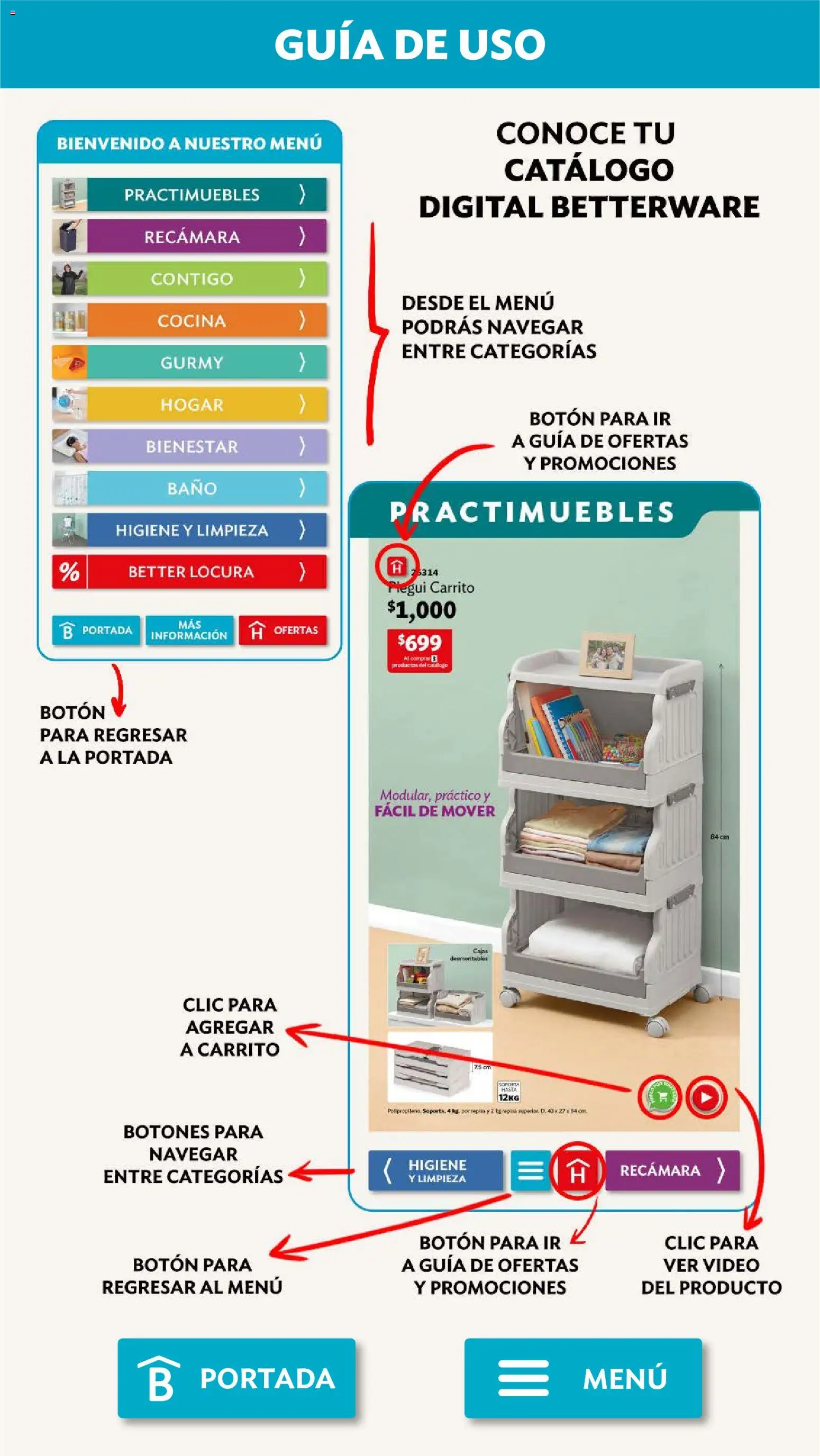Nuevas ofertas de Betterware válidas en toda la República Mexicana desde el 01.06.2026. ¡Encuentra las mejores ofertas en Betterware campaña 6 2026! | Página: 114