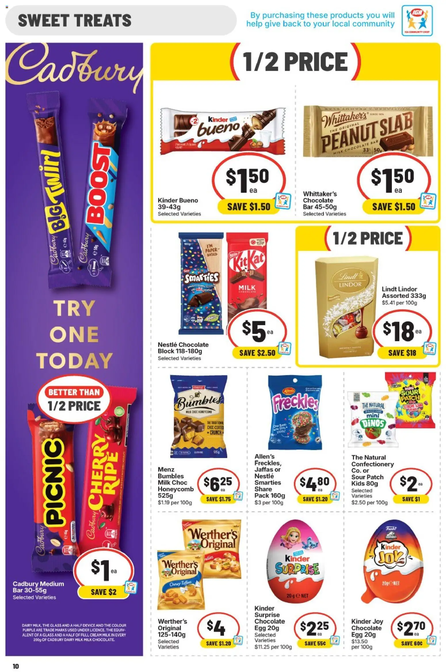 IGA catalogue - valid from 17.06.2026 | Page: 10 | Products: Milk, Dairy, Chocolate, Device
