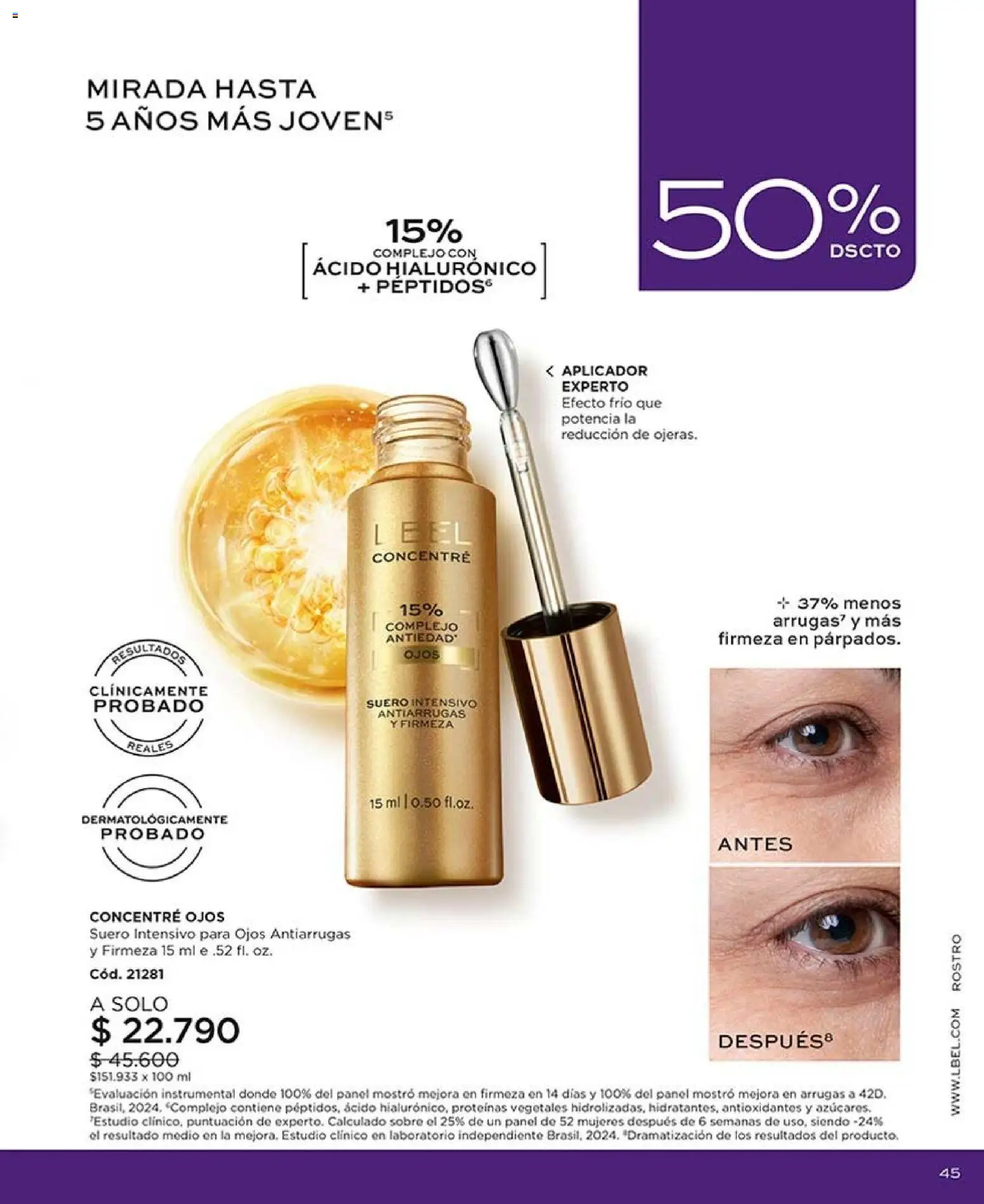Catálogo L'Bel Campaña 11 │ válido desde el 15.06.2026 | Página: 45 | Productos: Sobre