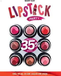 Vista previa de Catálogo Mary Kay Lipstick Party 2026, nuevo folleto de la tienda, válido en México a partir del 27/07/2026