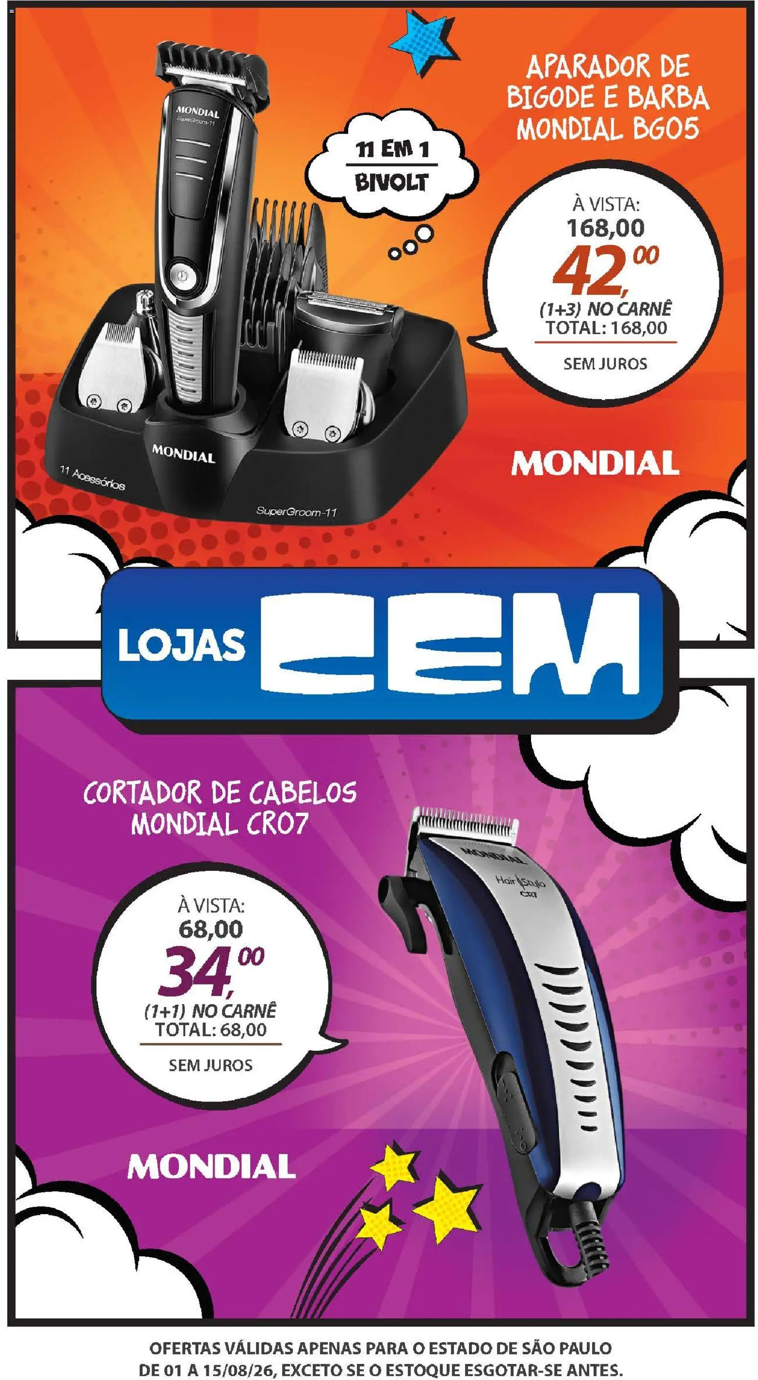 Lojas Cem Folheto - válido de 01/08/2026 | Página: 130