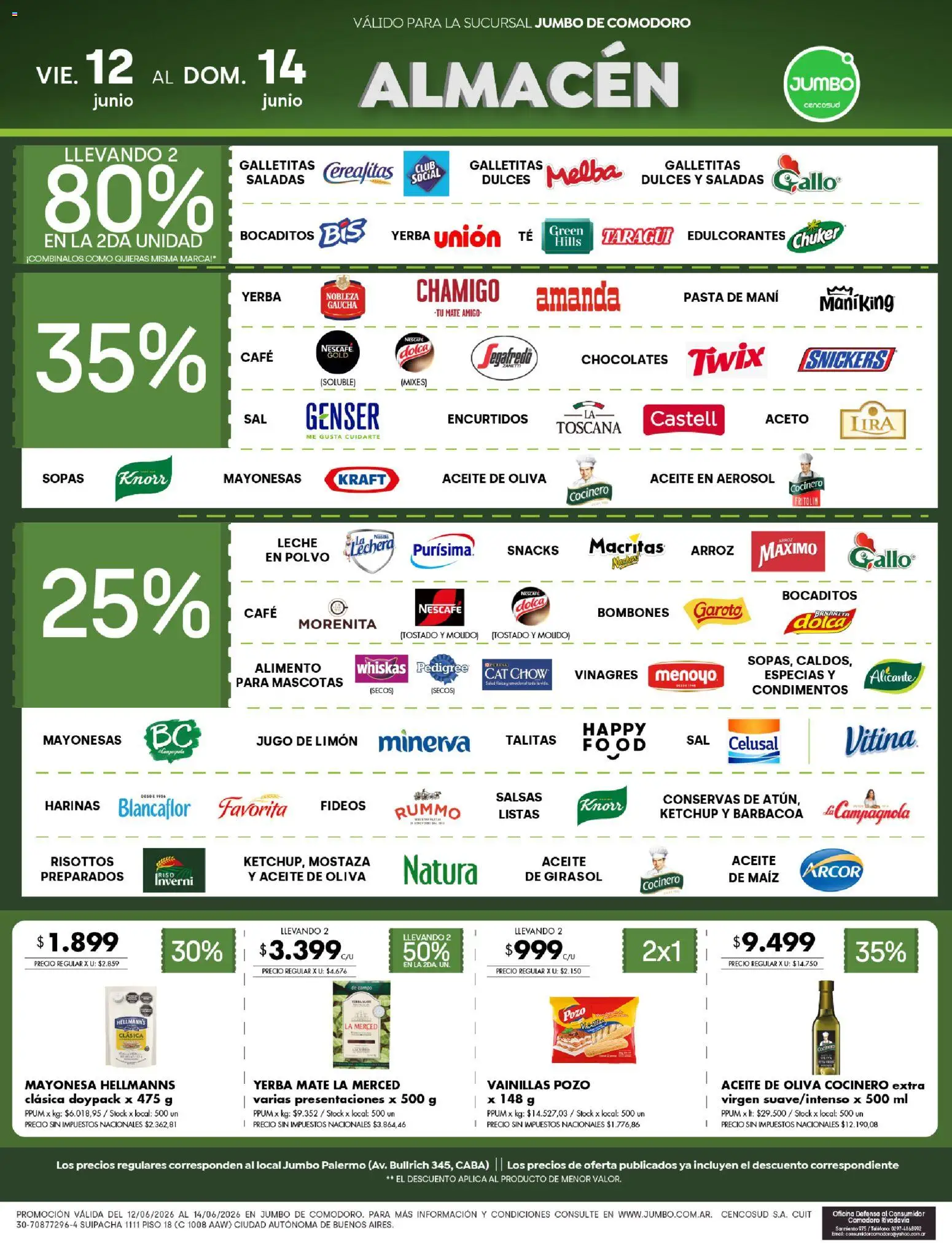 Jumbo ofertas │ válido desde el 12.06.2026 | Página: 3 | Productos: Galletitas, Bombones, Polvo, Mostaza