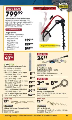 Preview of Princess Auto flyer - 2 Week Sale! from shop Princess Auto valid from Sep 8, 2026 | Page: 89 | Products: PC, Cable