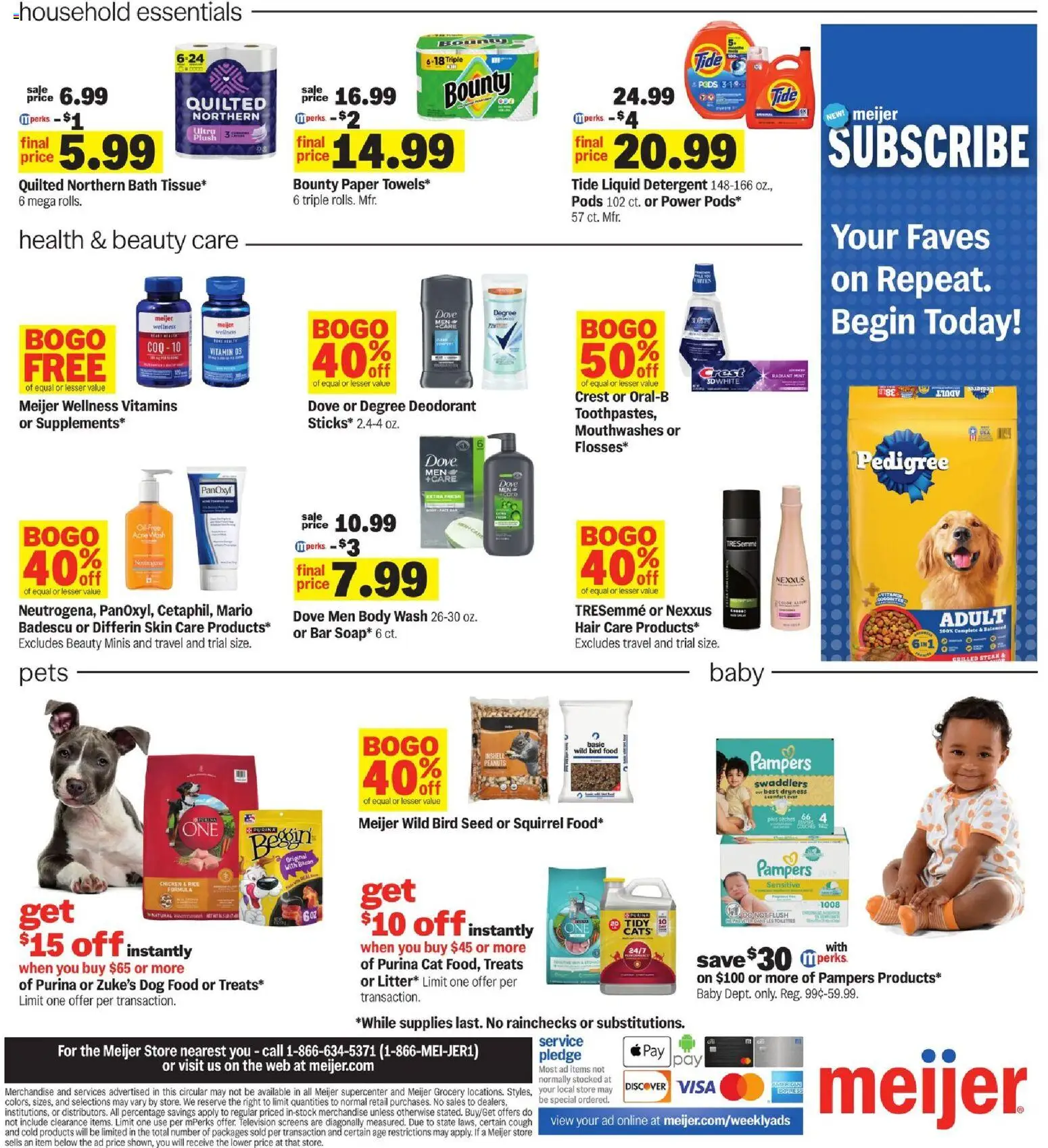 Meijer Weekly Ad - valid from 09/09/2026 | Page: 4 | Products: Vitamin, Bath, Chicken, Deodorant