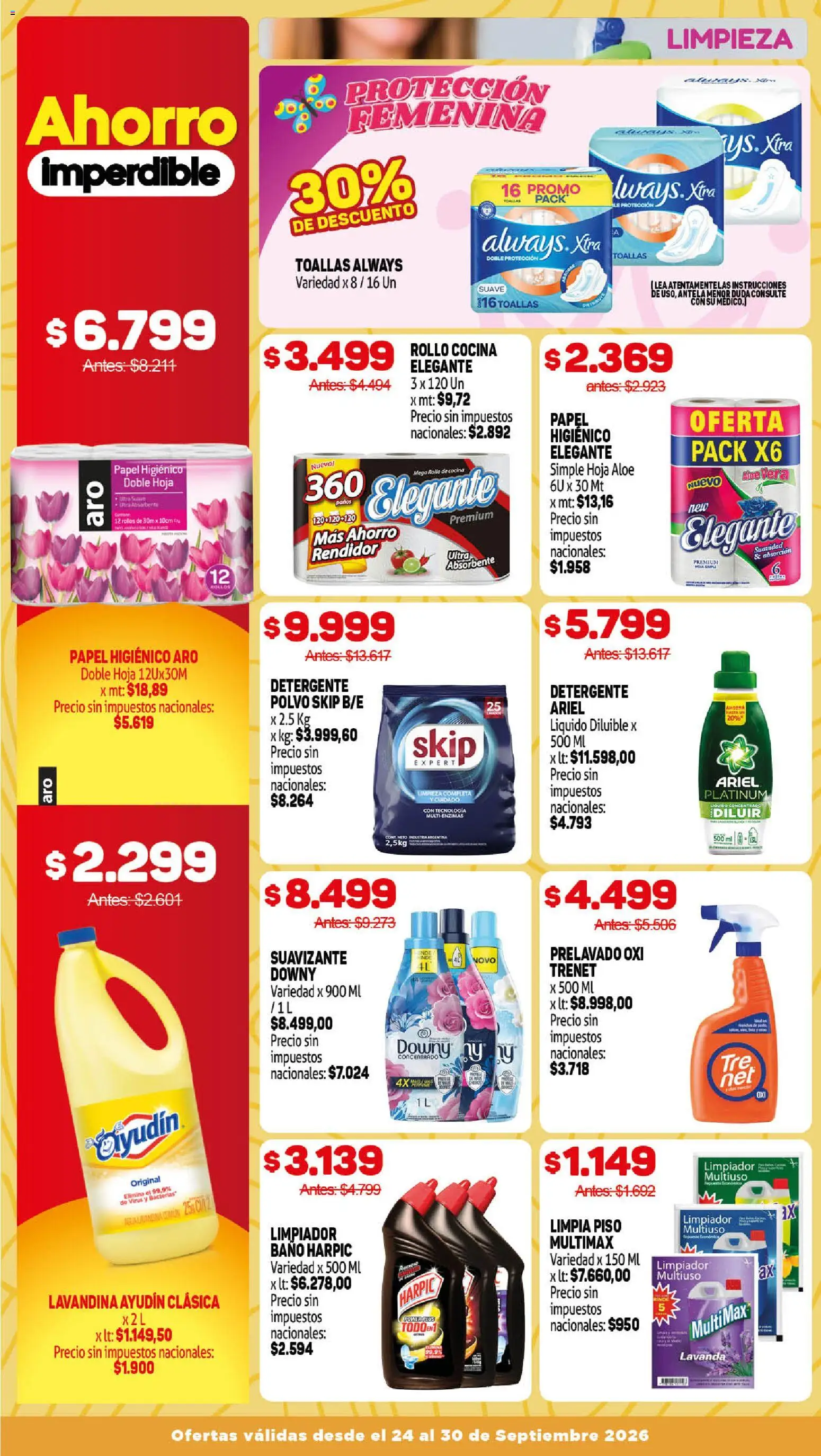 Makro Ofertas │ válido desde el 24/09/2026 | Página: 14 | Productos: Papel higiénico, Toallas, Polvo, Detergente