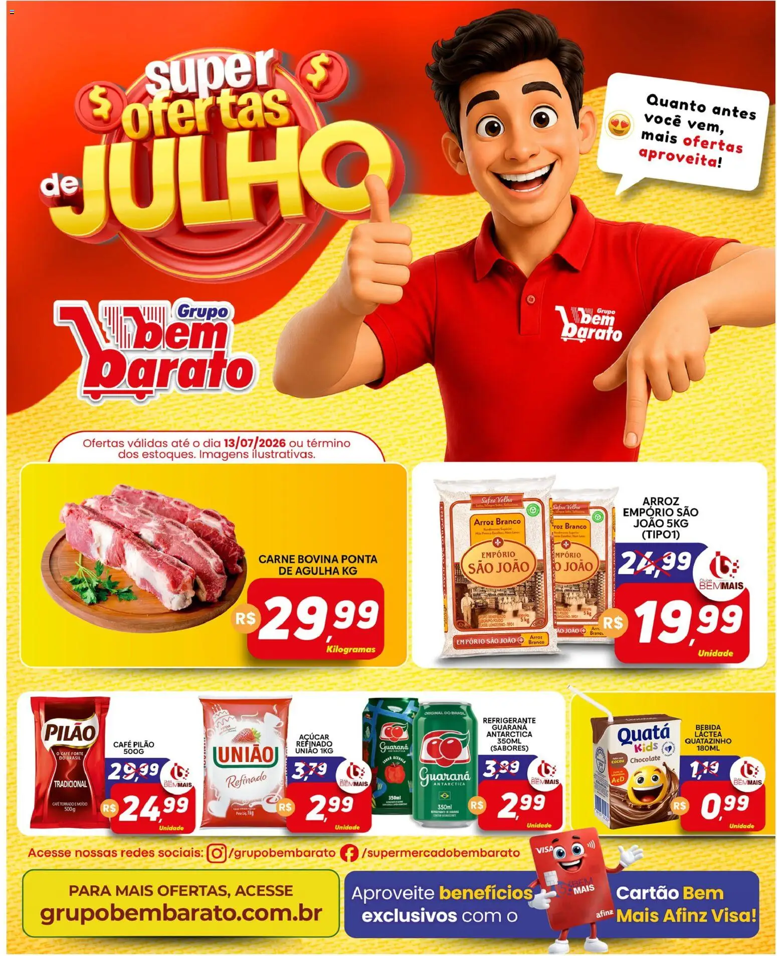 Supermercado Bem Barato Folheto - válido de 07/07/2026 | Página: 1