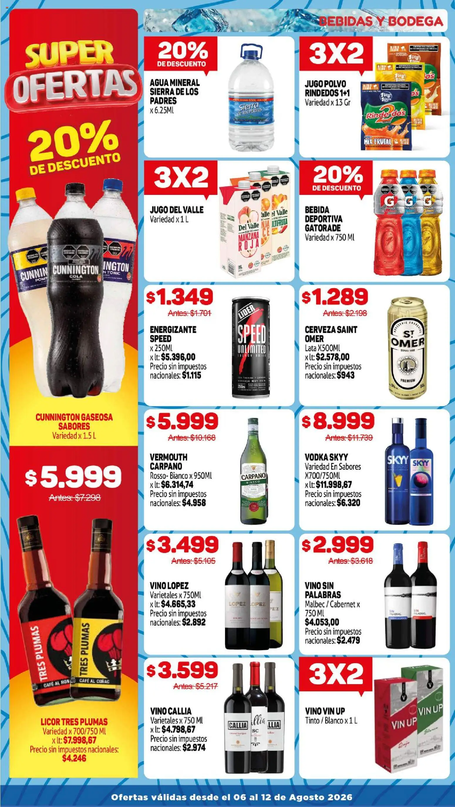 Makro ofertas │ válido desde el 06/08/2026 | Página: 12 | Productos: Polvo, Café, Jugo, Sierra