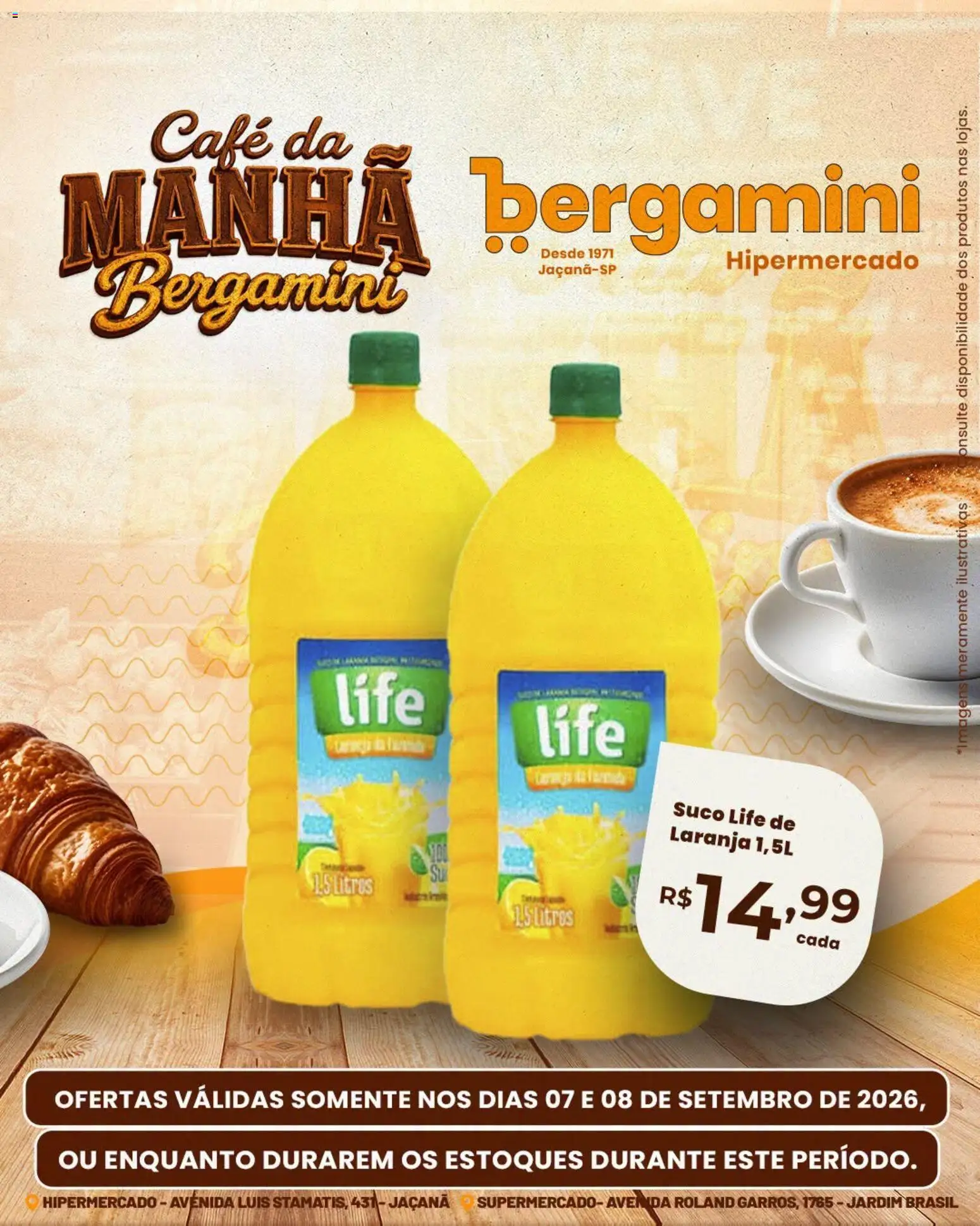 Supermercado Bergamini Folheto - válido de 07/09/2026 | Página: 12 | Produtos: Café, Suco