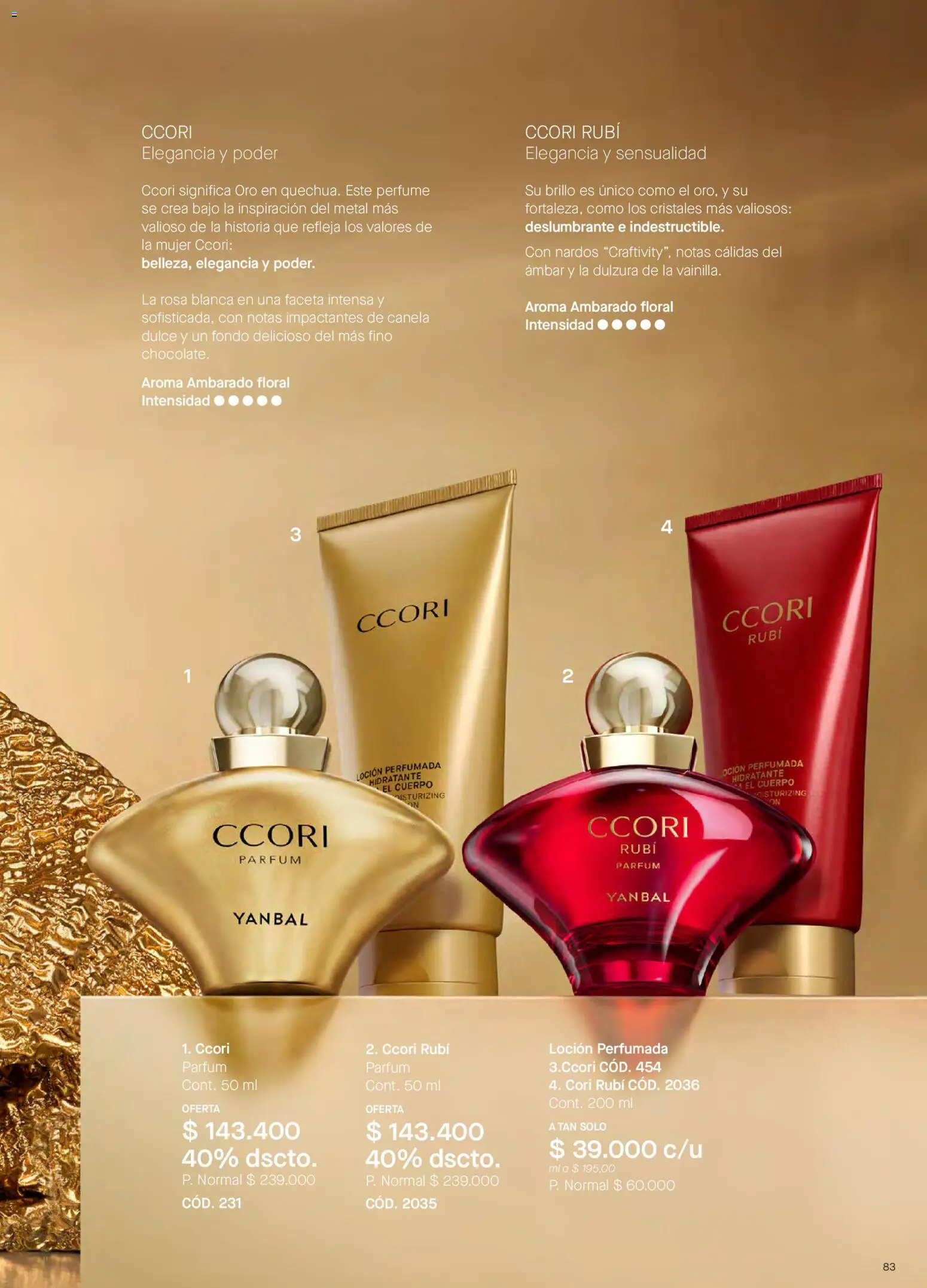 Yanbal revista - valida desde el 23.05.2026 | Página: 83 | Productos: Brillo, Loción, Perfume