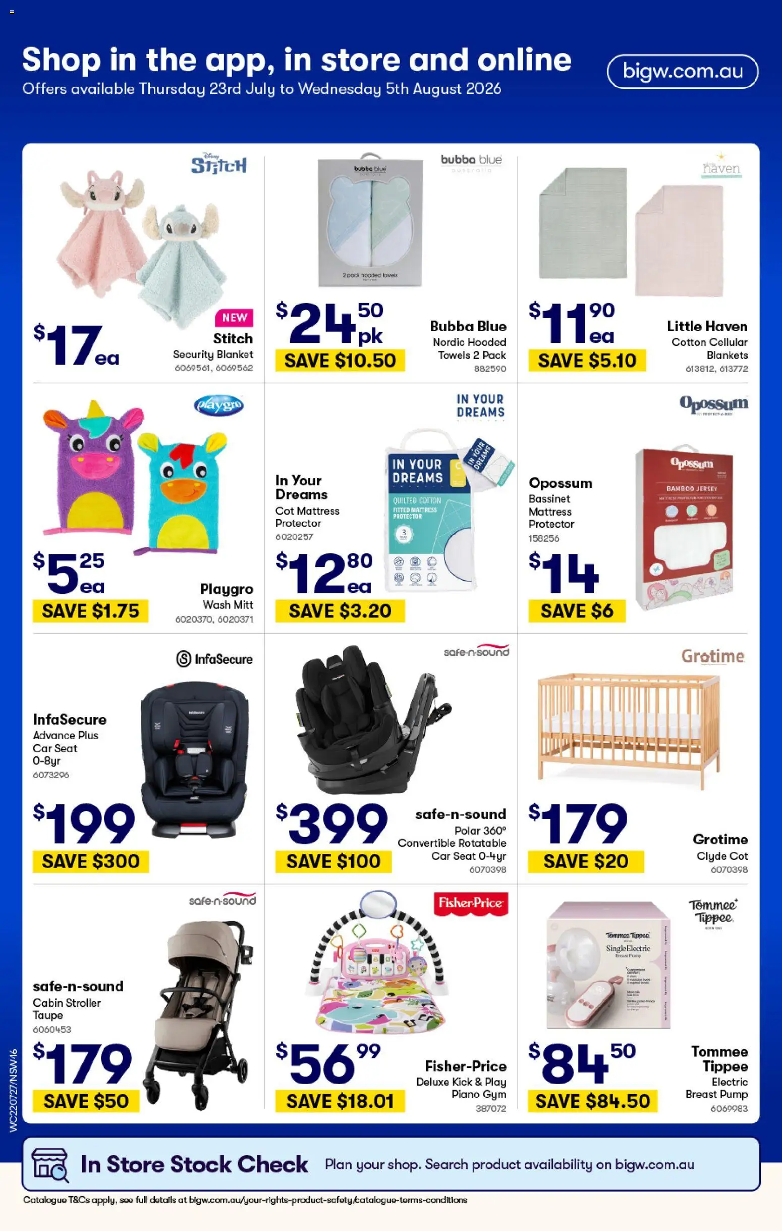 Woolworths catalogue - valid from 22/07/2026 | Page: 46 | Products: Cot, Jersey, Pork, Blanket