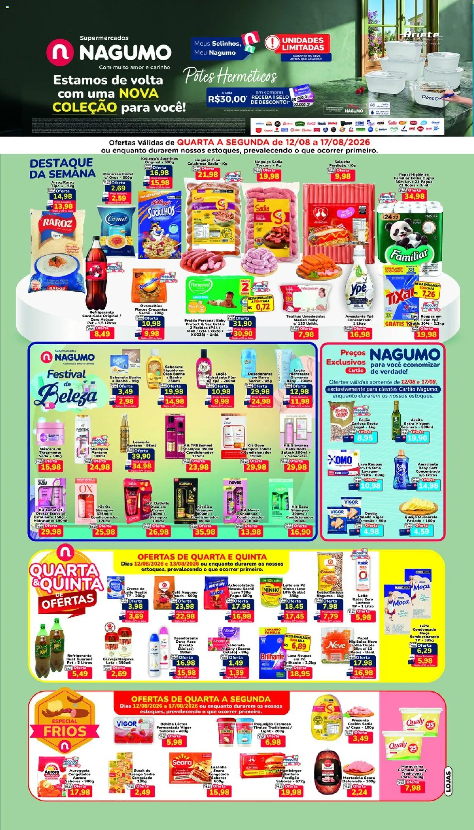 Nagumo Folheto - válido de 12/08/2026 | Página: 1 | Produtos: Desodorante, Refrigerante, Body, Margarina