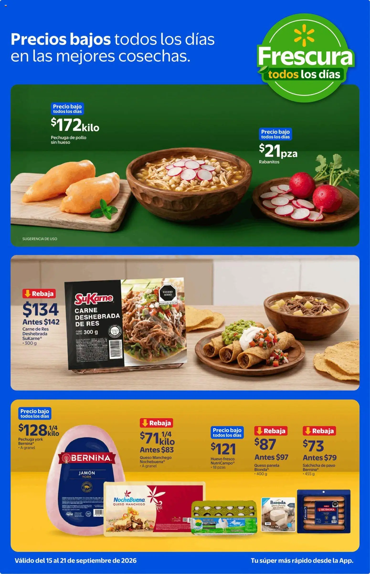 Nuevas ofertas de Walmart Express válidas en toda la República Mexicana desde el 15/09/2026. ¡Encuentra las mejores ofertas en Walmart Express folleto Calidad y frescura a precios bajos! | Página: 2