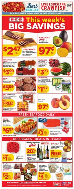 Preview of H-E-B weekly ads valid from 20.05.2026