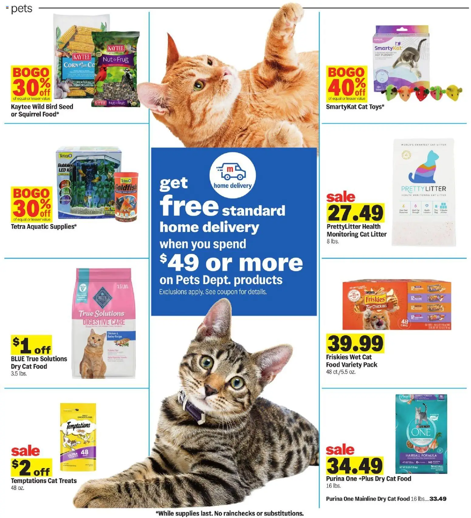 Meijer Weekly Ad - valid from 09/30/2026 | Page: 21 | Products: Cat Food, Cat Litter, Chicken, Fruit