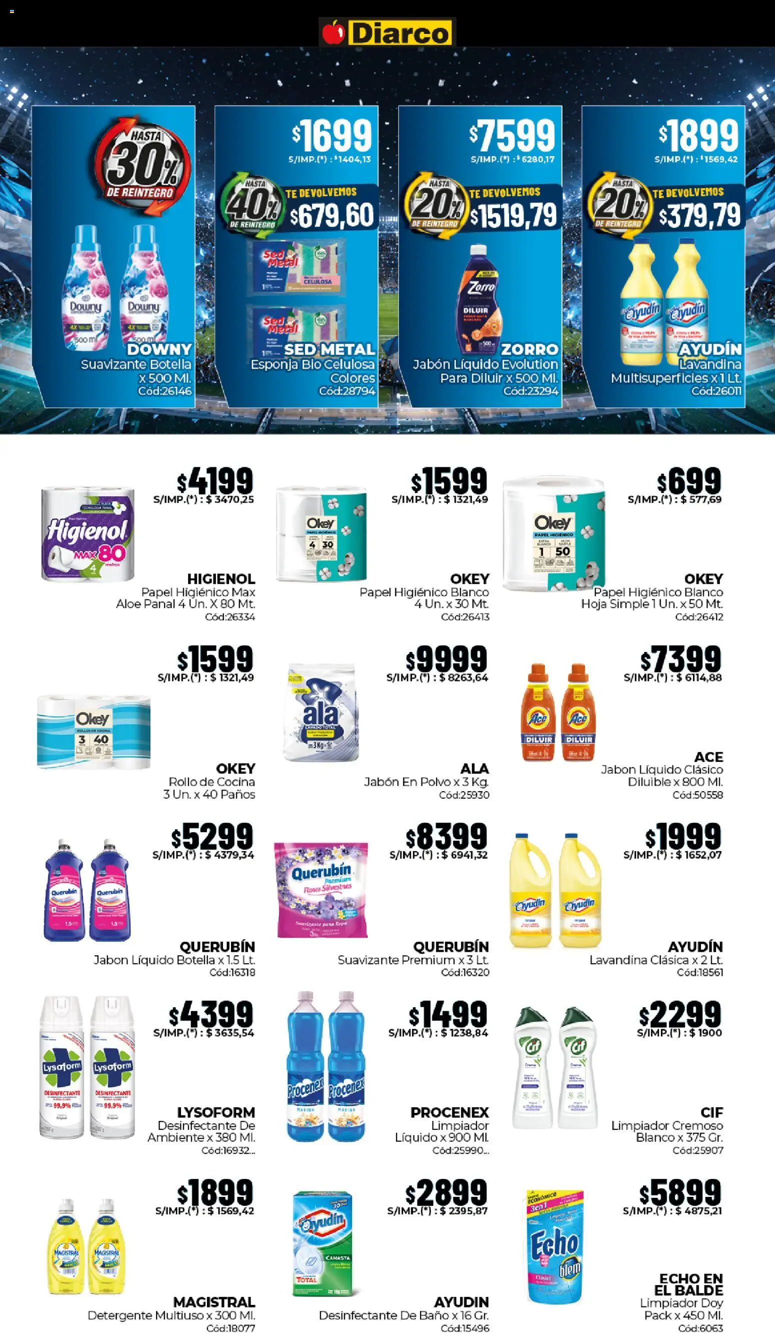 Diarco - Ofertas Pueblo Interior │ válido desde el 01.06.2026 | Página: 5 | Productos: Desinfectante, Botella, Polvo, Jabón líquido