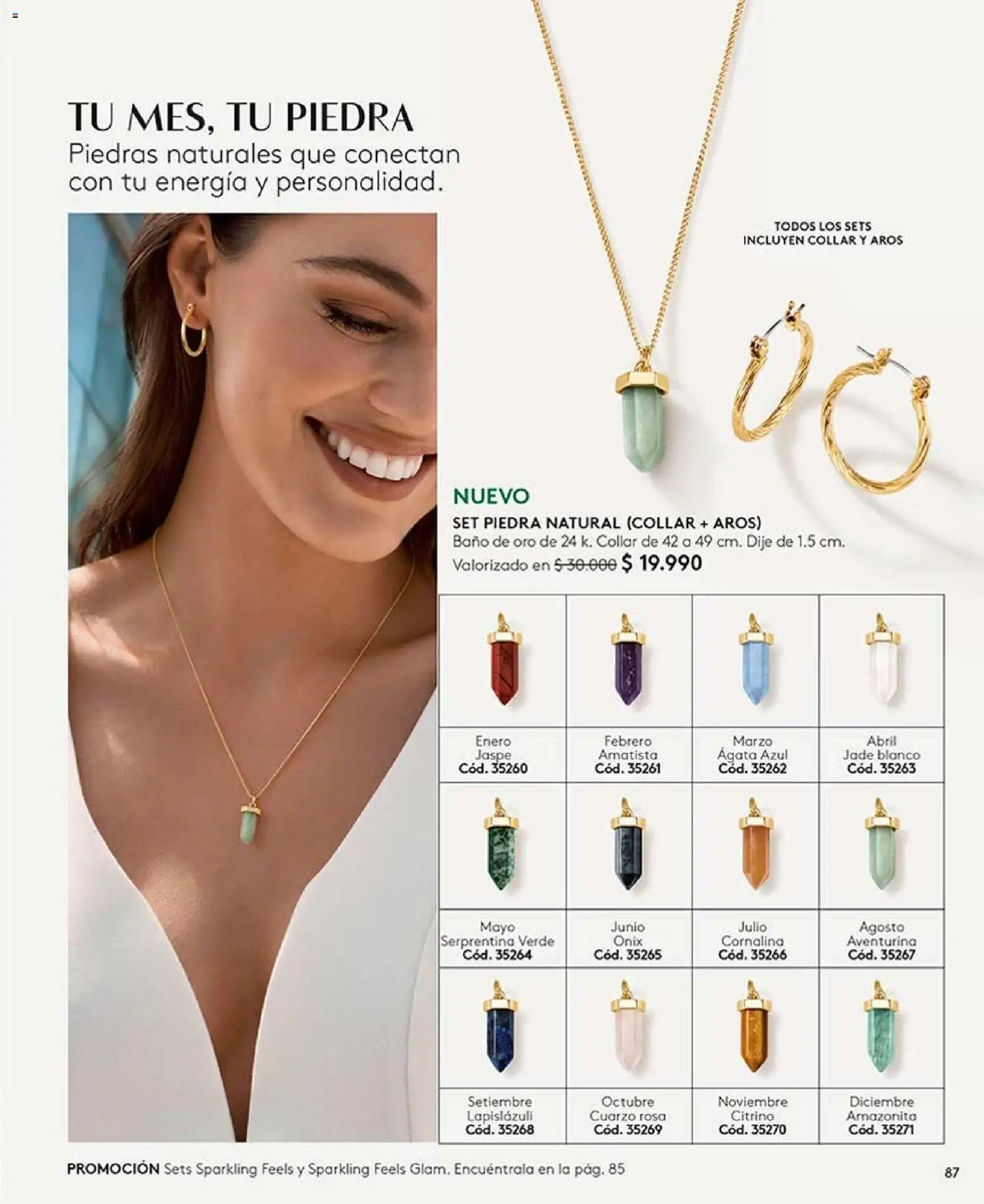 Catálogo Ésika Campaña 12 │ válido desde el 06.07.2026 | Página: 87 | Productos: Baño, Collar, Aros, Dije