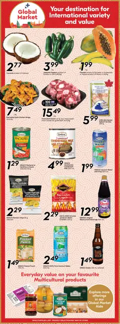 Preview of Sobeys weekly flyer / circulaire from shop Sobeys valid from Jul 23, 2026 | Page: 15 | Products: Fish, Beef, Chicken wings, Chicken