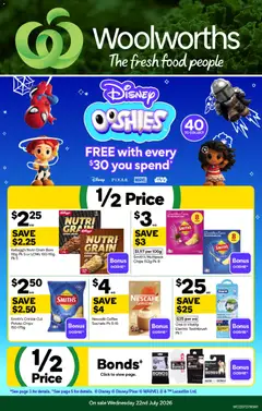 Preview of Woolworths catalogue - valid from 22/07/2026
