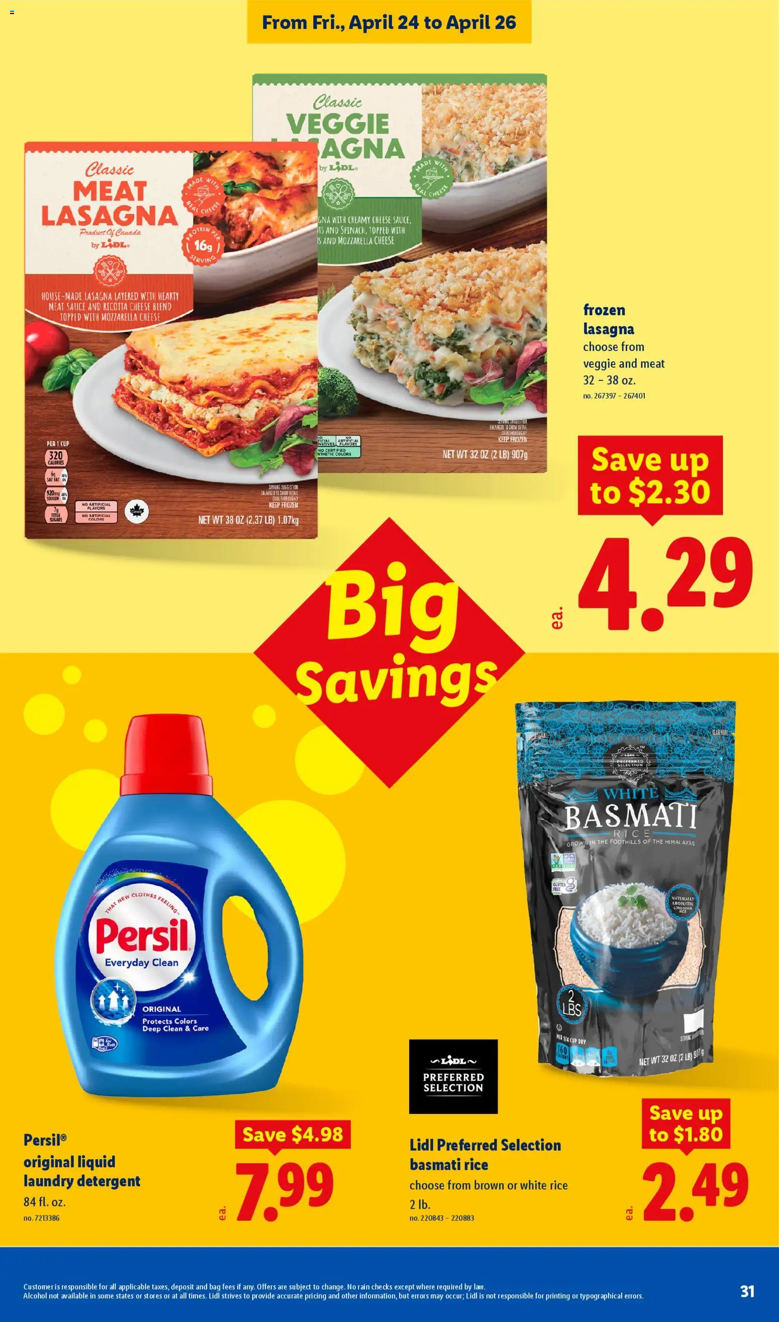 Lidl Weekly Ad - valid from 22.04.2026 | Page: 31 | Products: Cheese, Detergent, Clothes, Hat