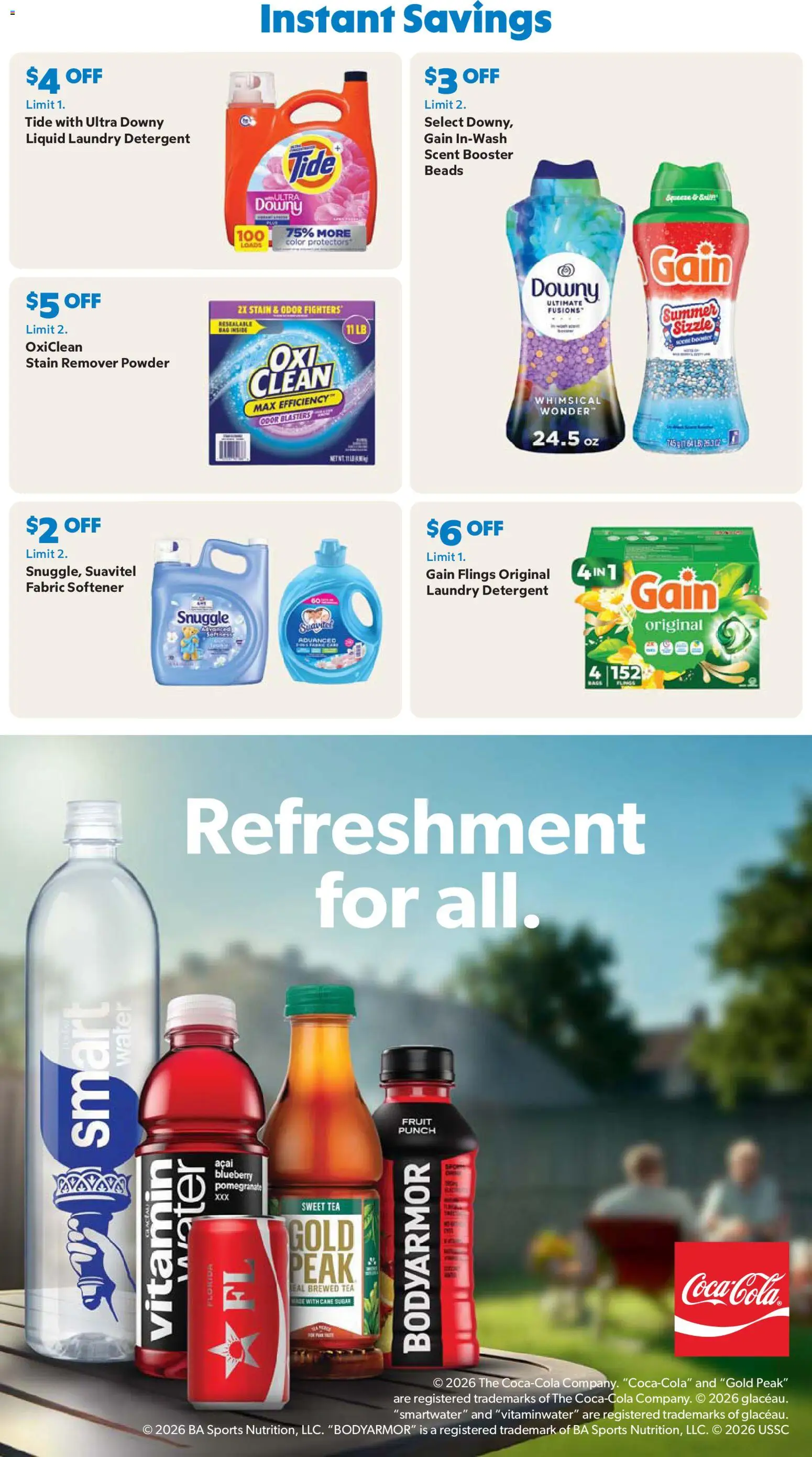 Sam's Club Weekly Ad - valid from 01.06.2026 | Page: 10 | Products: Vitamin, Powder, Fabric softener, Detergent