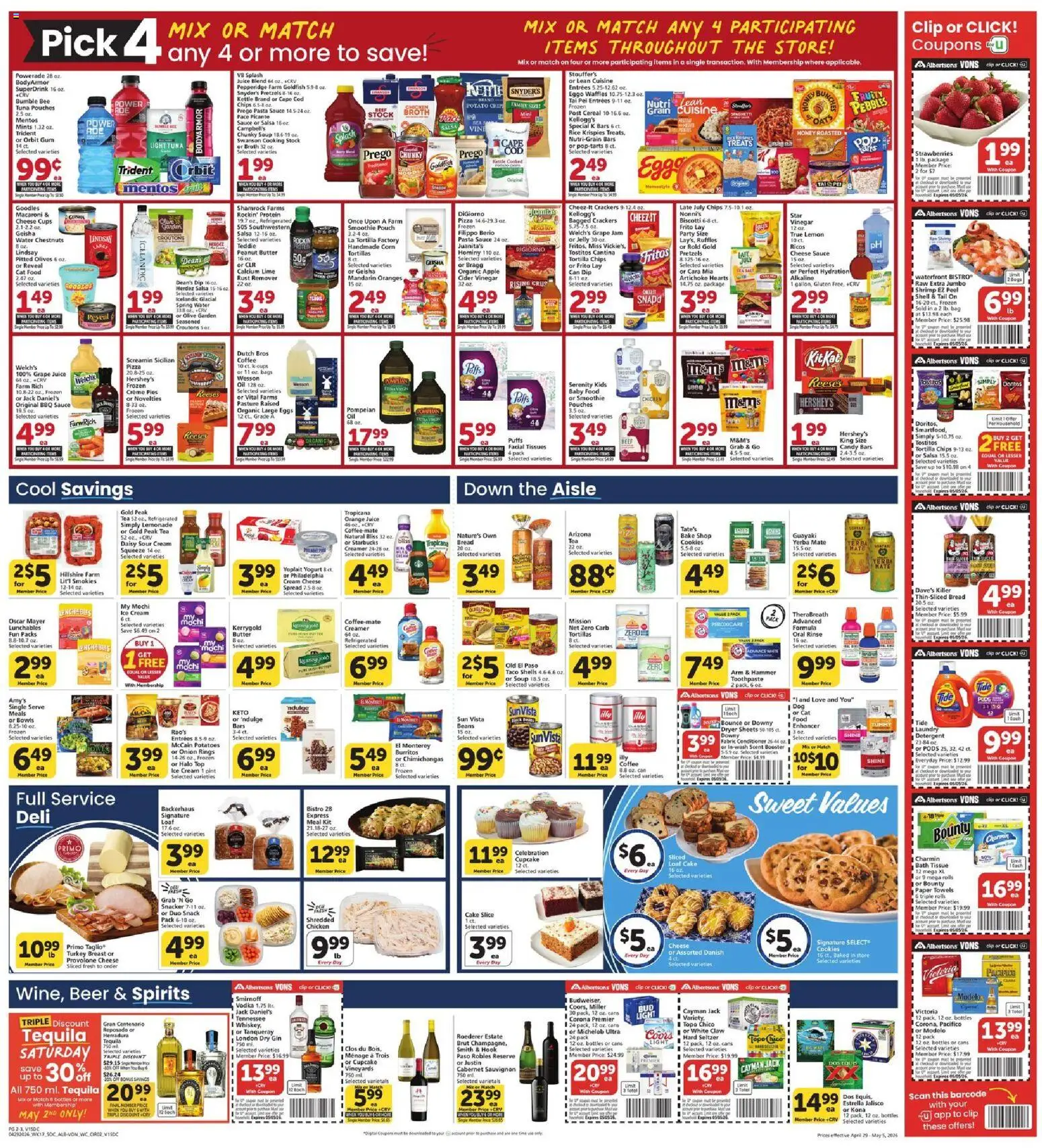 Vons Weekly Ad - SoCal - valid from 29.04.2026 | Page: 3 | Products: Vinegar, Hammer, Yogurt, Baby food