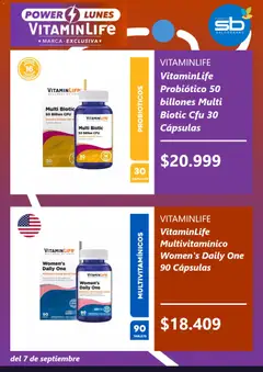 Salcobrand Ofertas válido desde el 06.09.2026 | Página: 4 | Productos: Probióticos, Multivitamínico